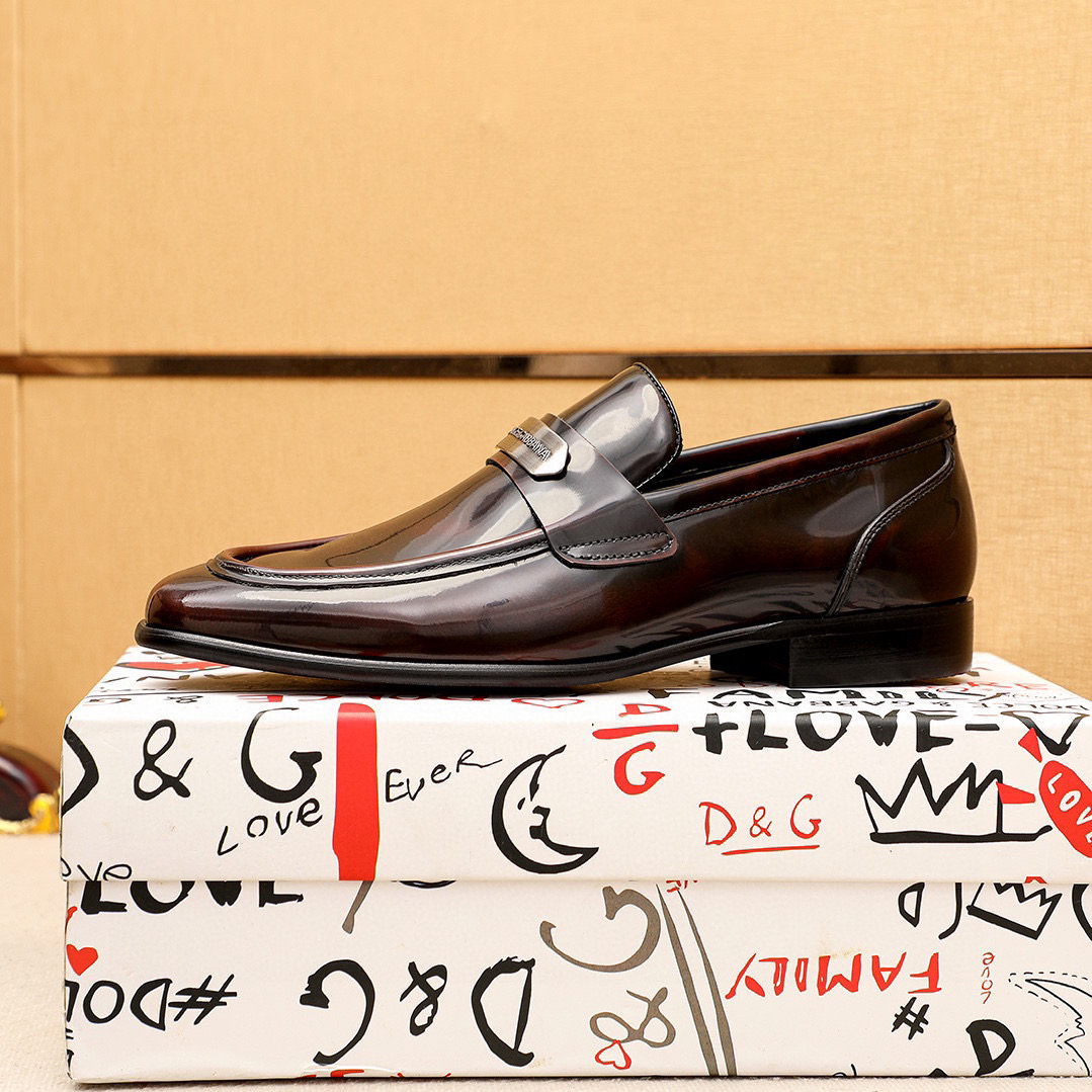 D&G men's leather shoes-52