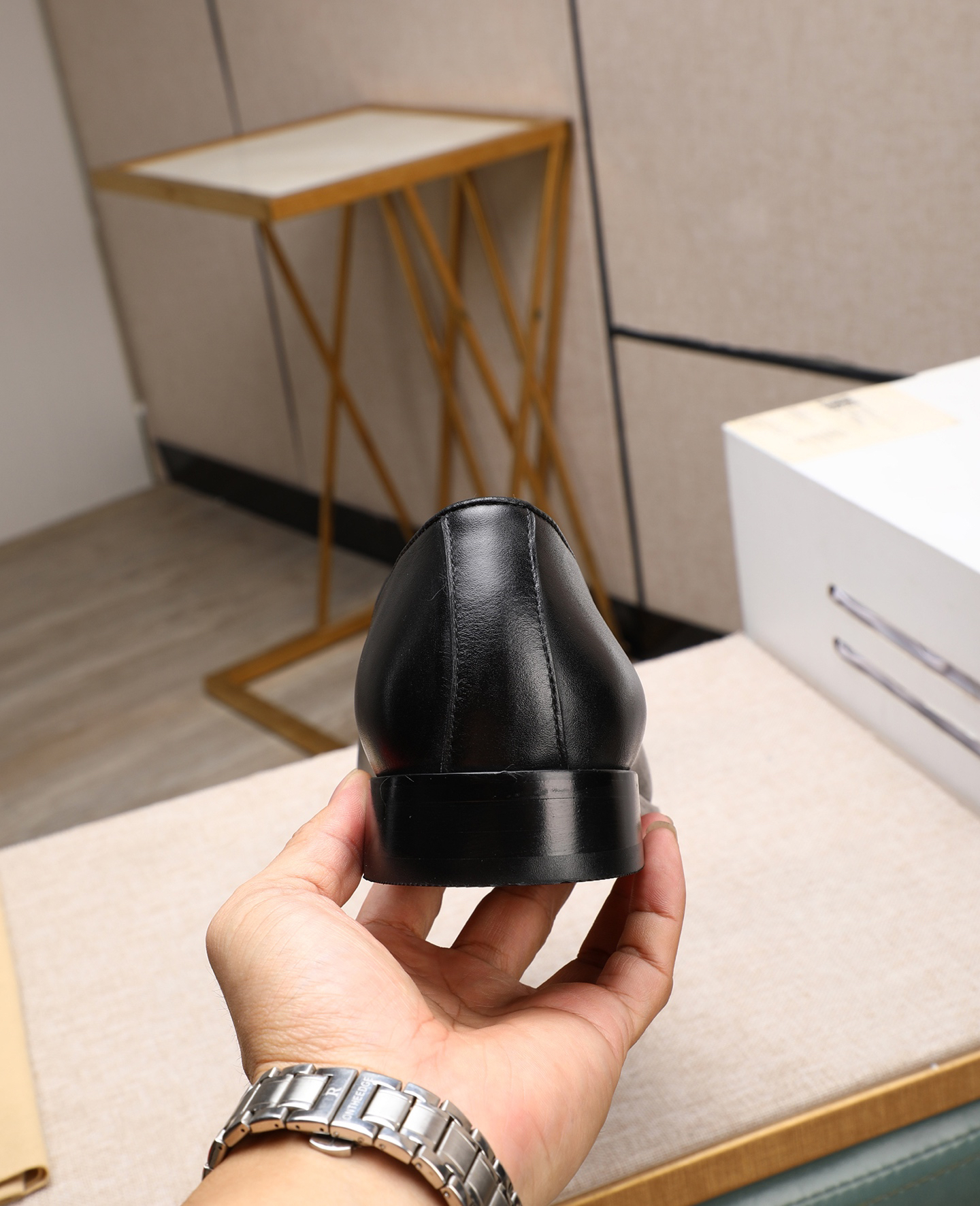 Gucci men's leather shoes-19