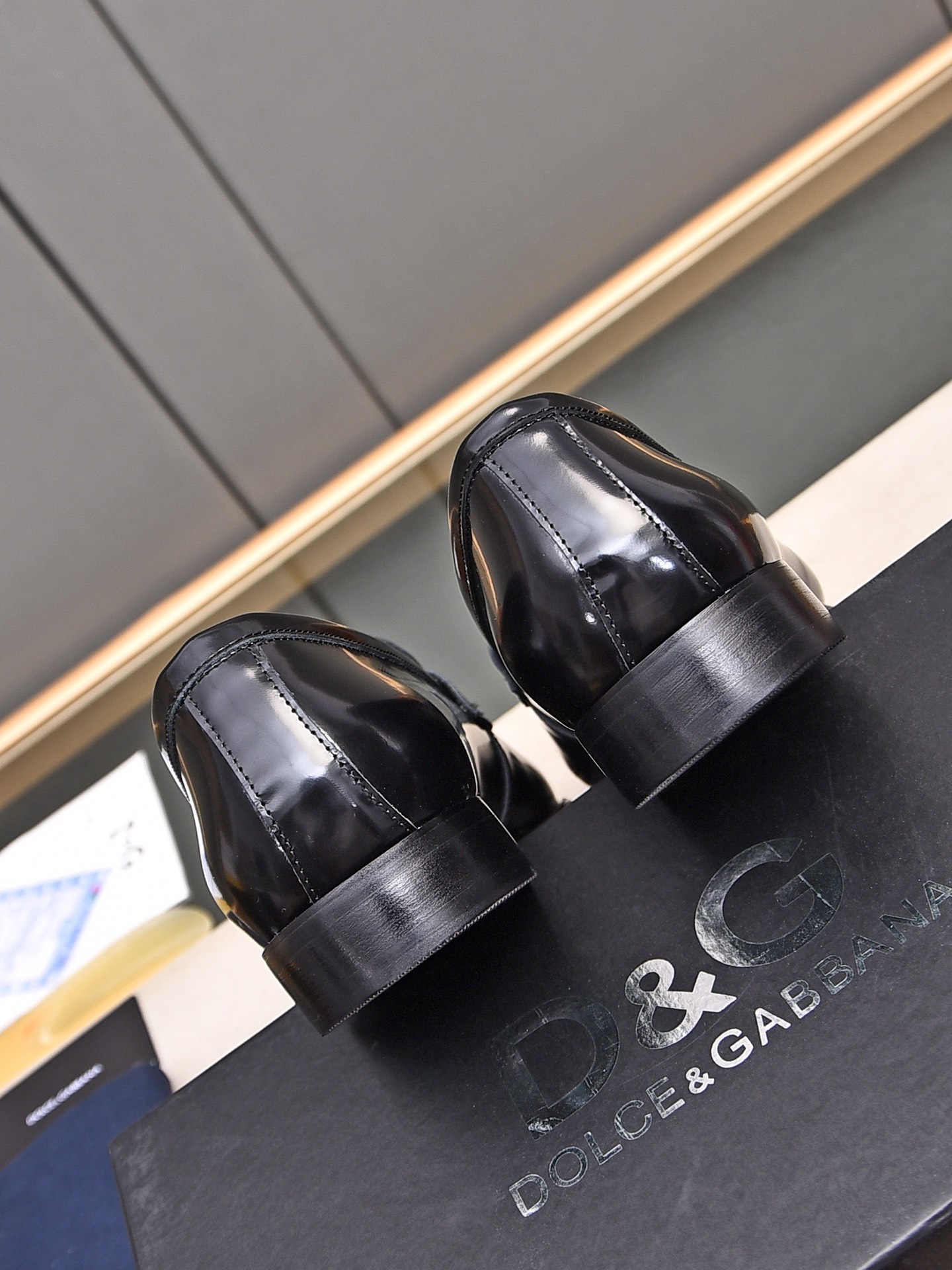 D&G men's leather shoes-5