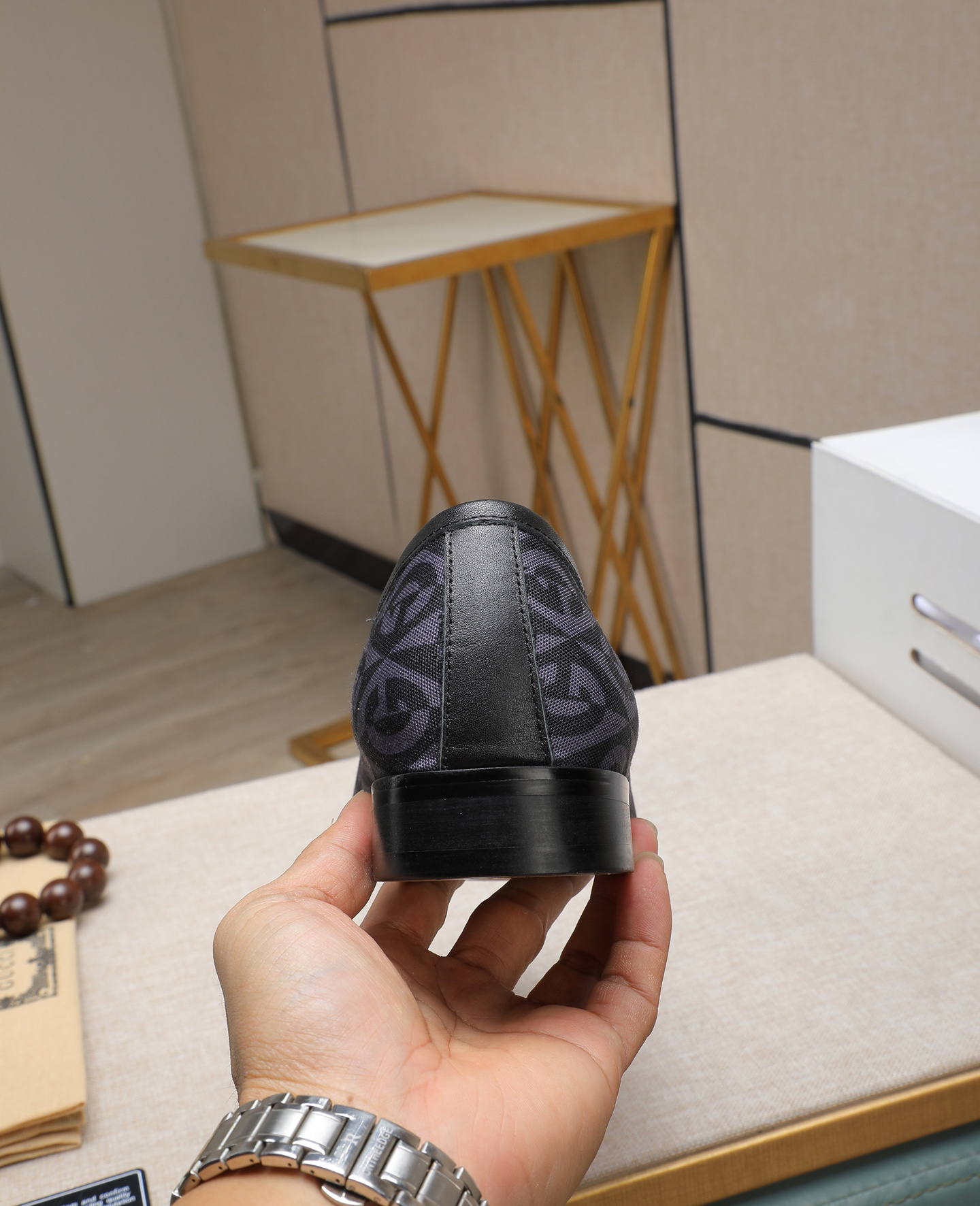 Gucci men's leather shoes-130