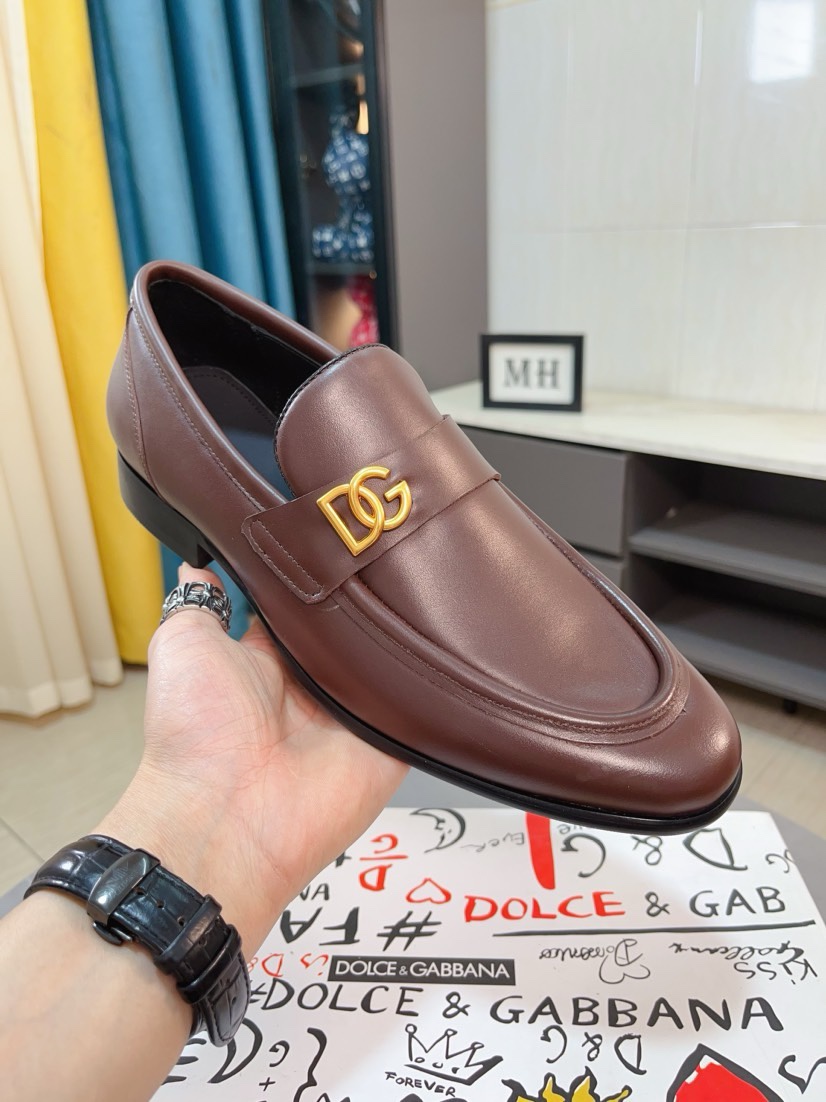 D&G men's leather shoes-24