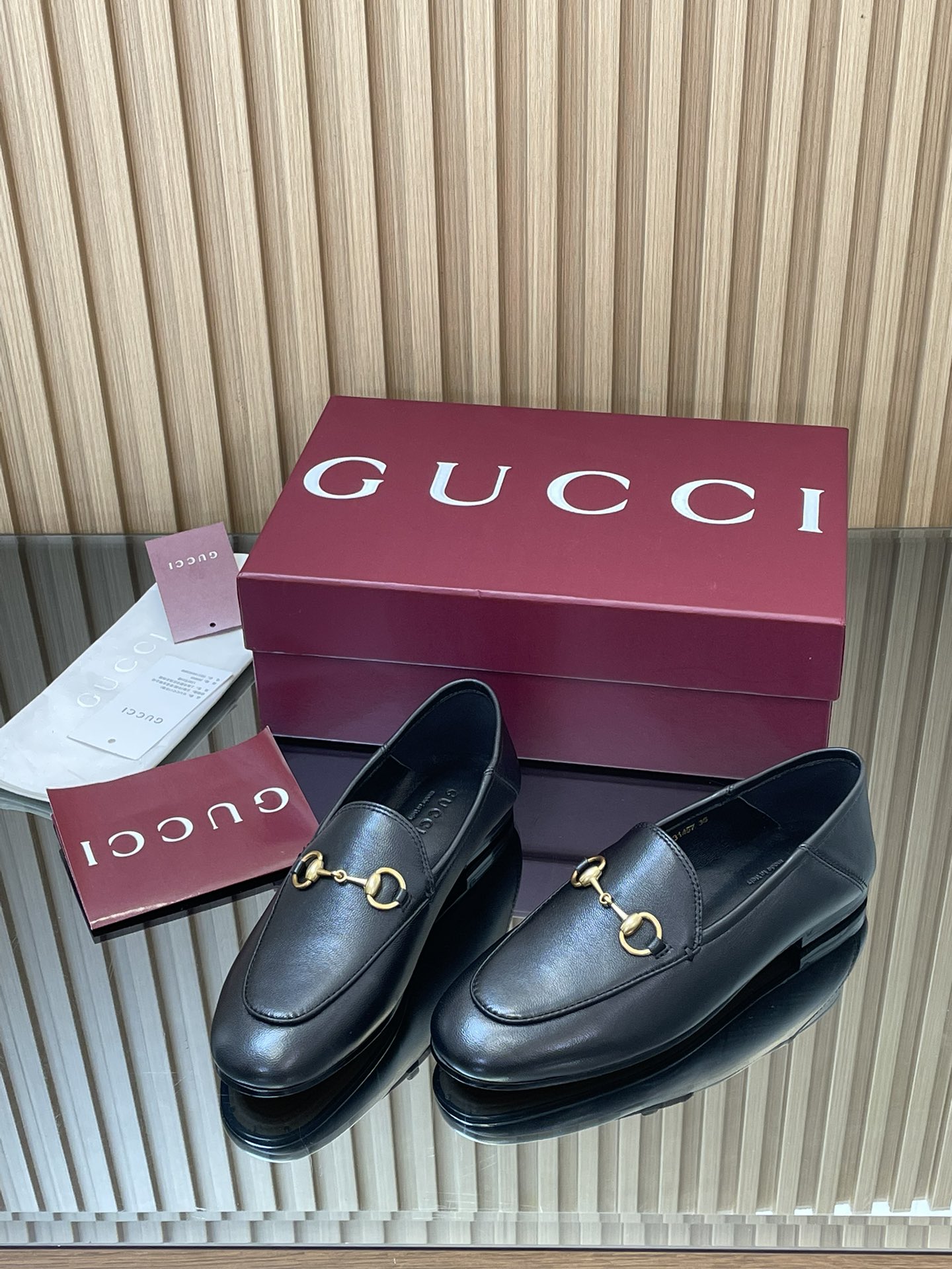 Gucci women's leather shoes-47