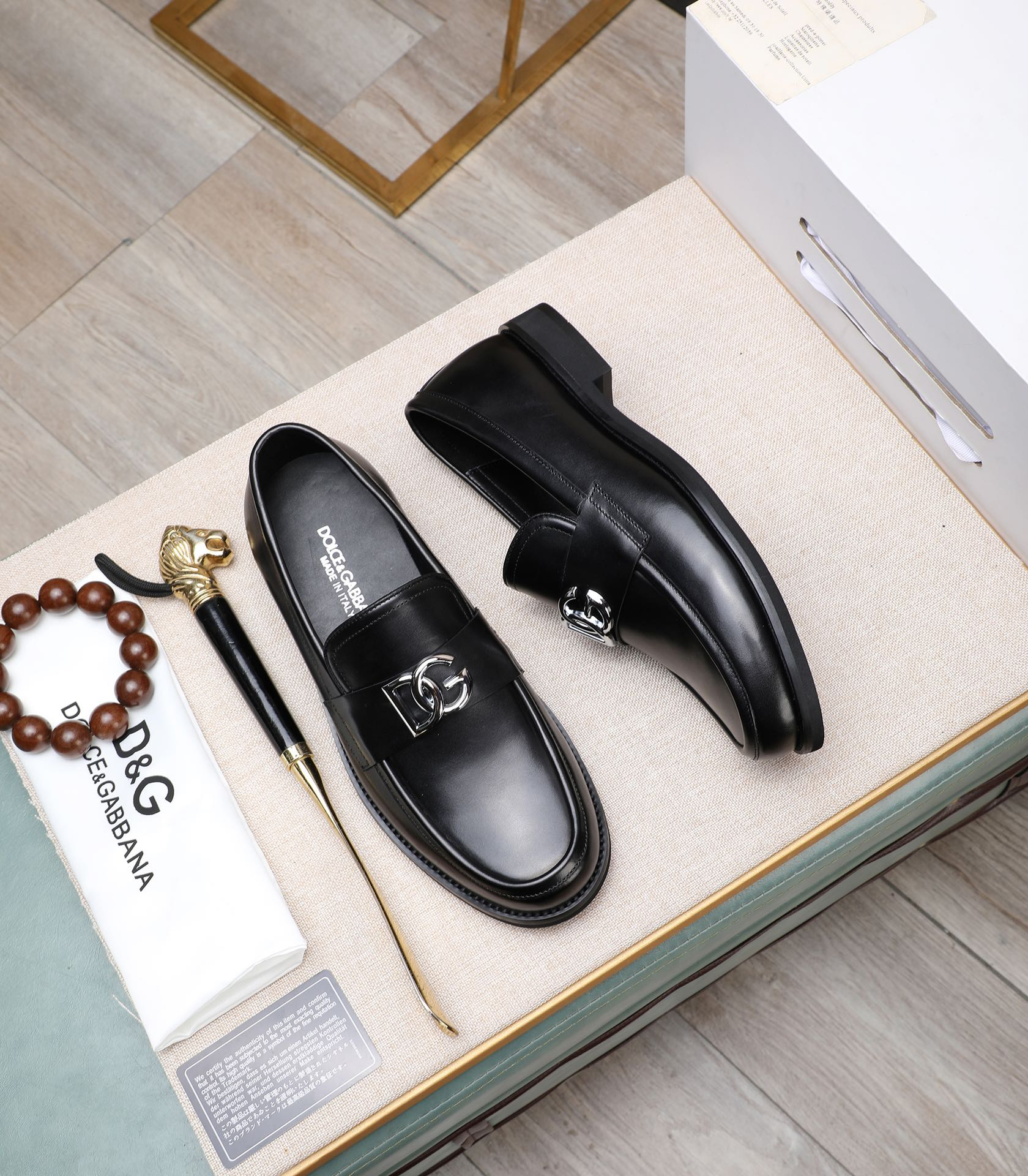 D&G men's leather shoes-8