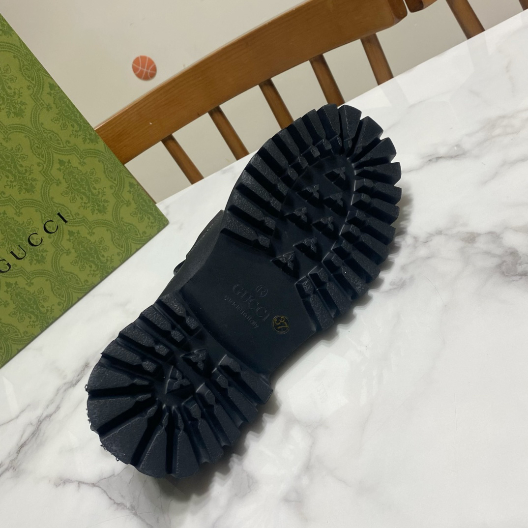 Gucci women's leather shoes-59