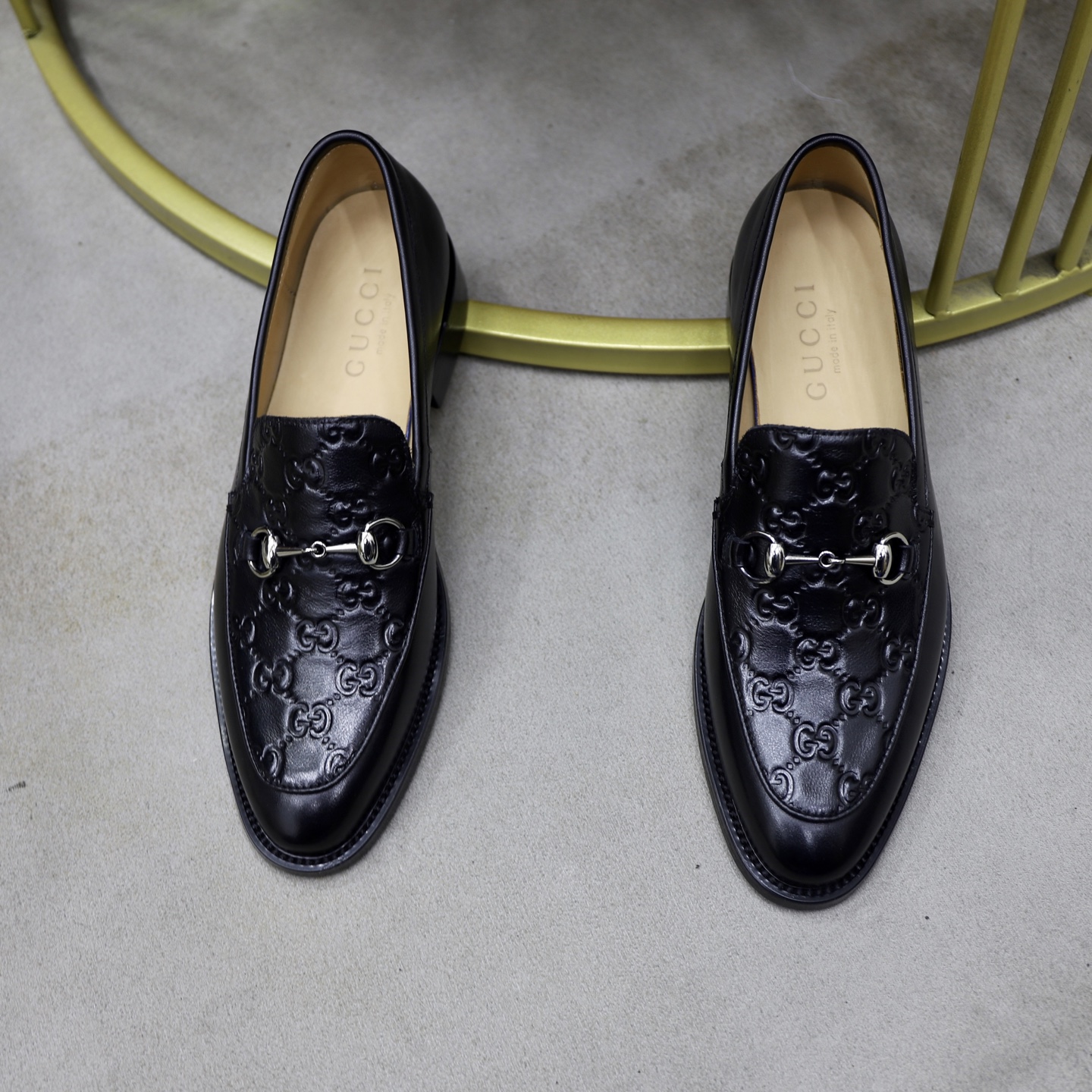 Gucci men's leather shoes-74