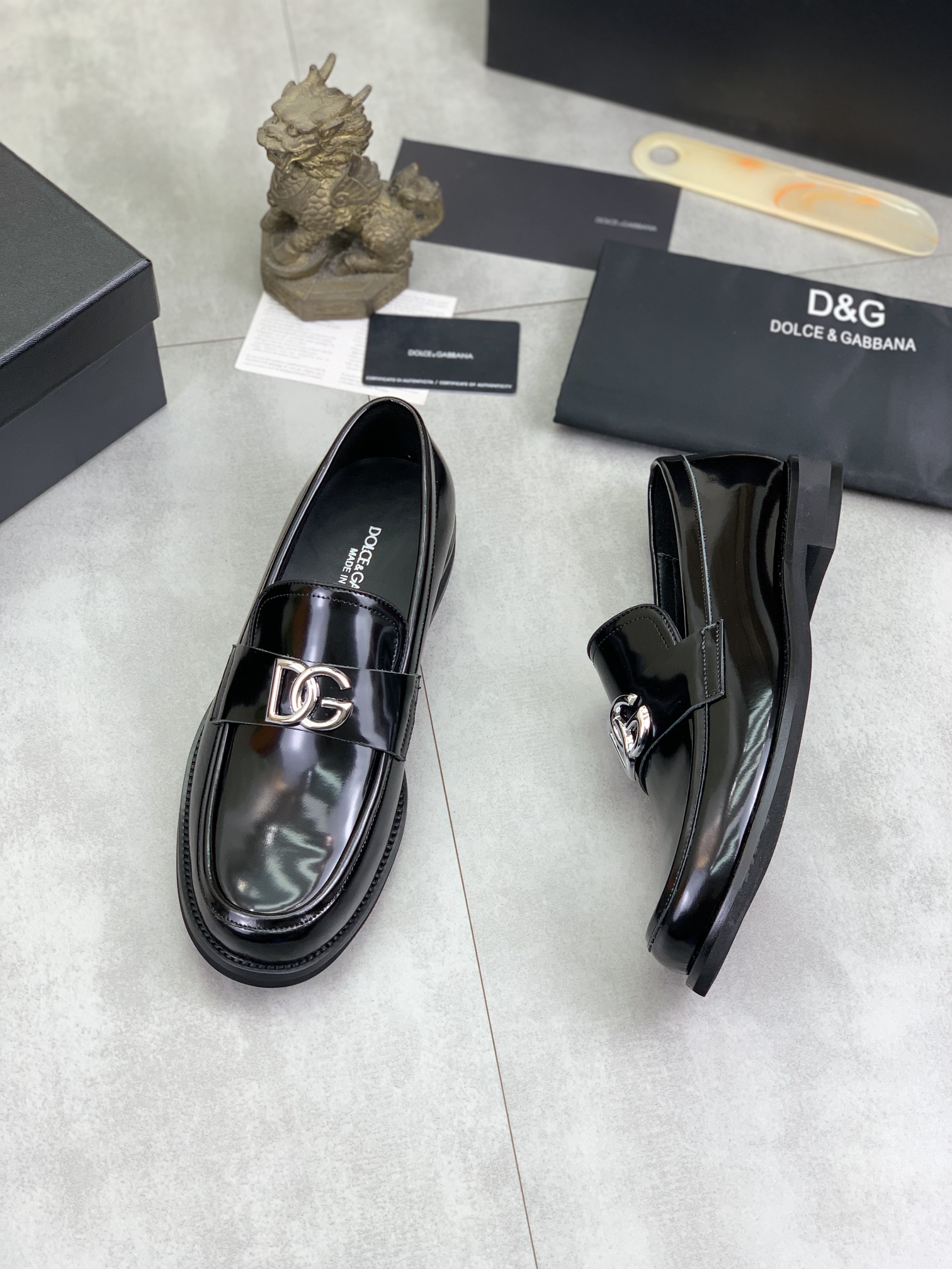 D&G men's leather shoes-27