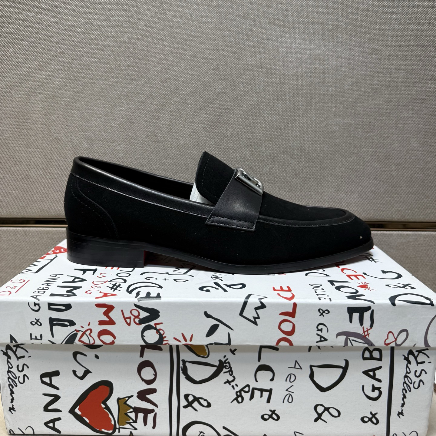 D&G men's leather shoes-100