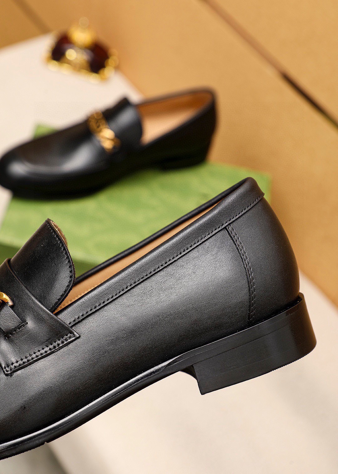 Gucci men's leather shoes-80