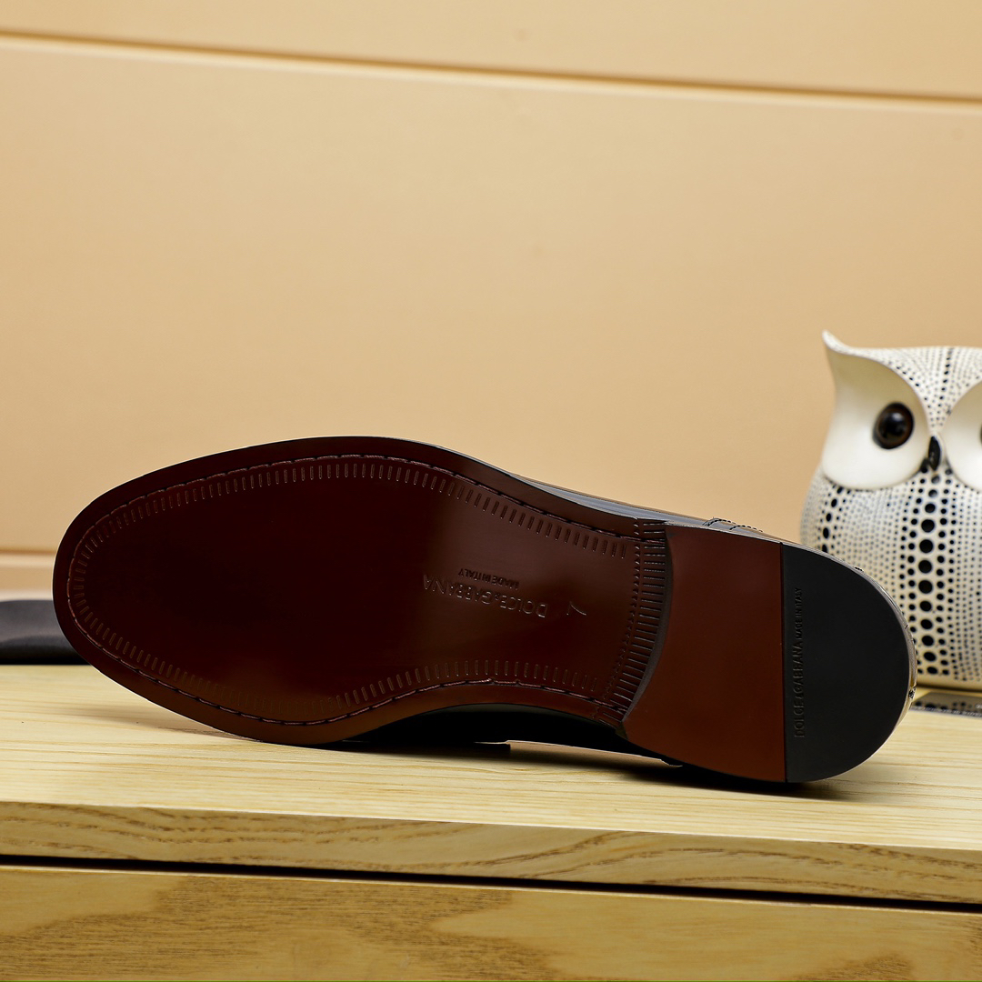 D&G men's leather shoes-69