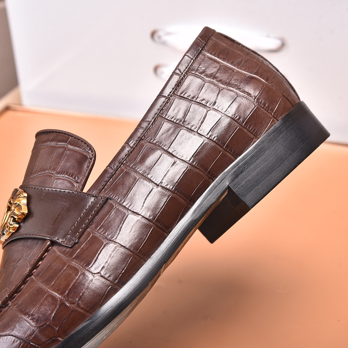 Gucci men's leather shoes-55