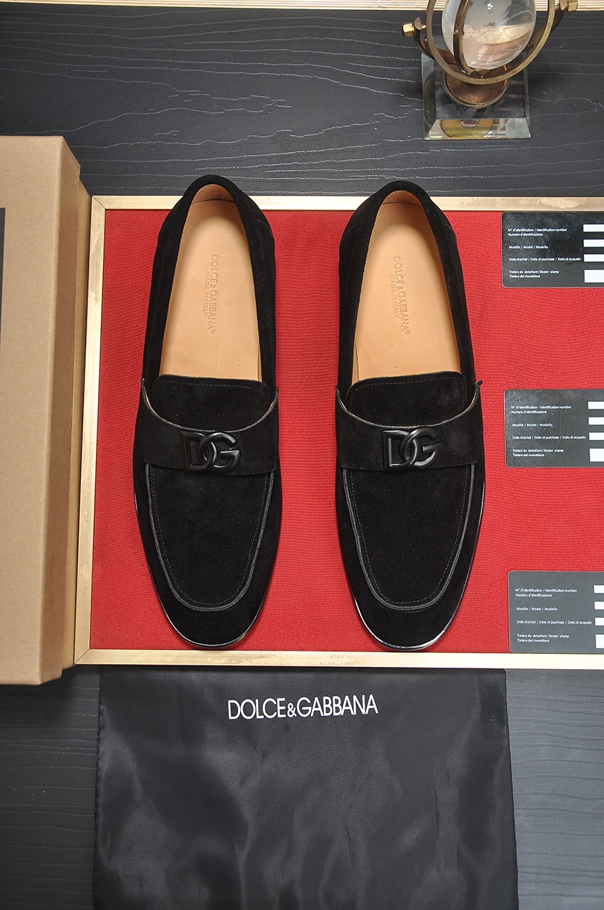 D&G men's leather shoes-83