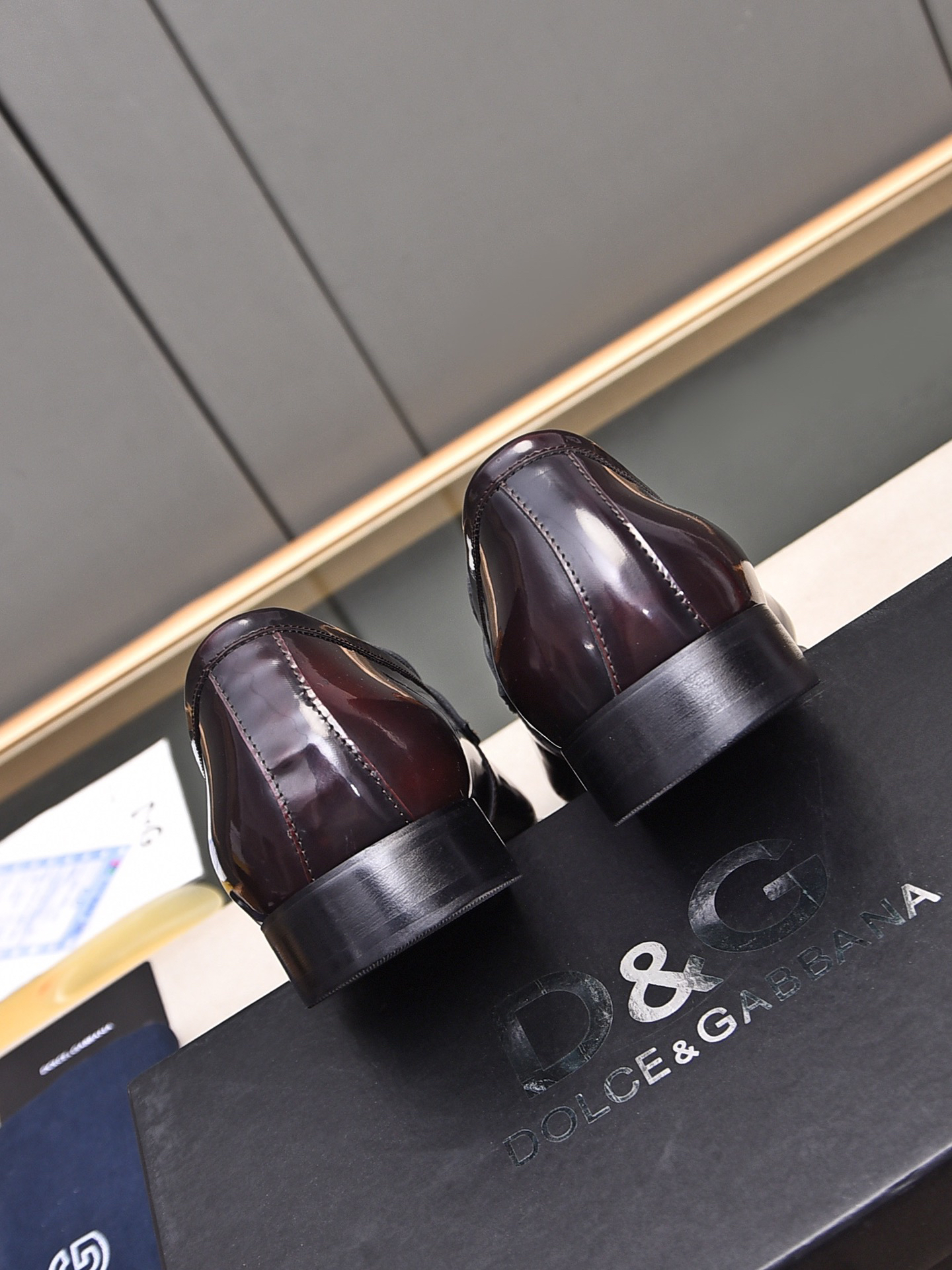 D&G men's leather shoes-64