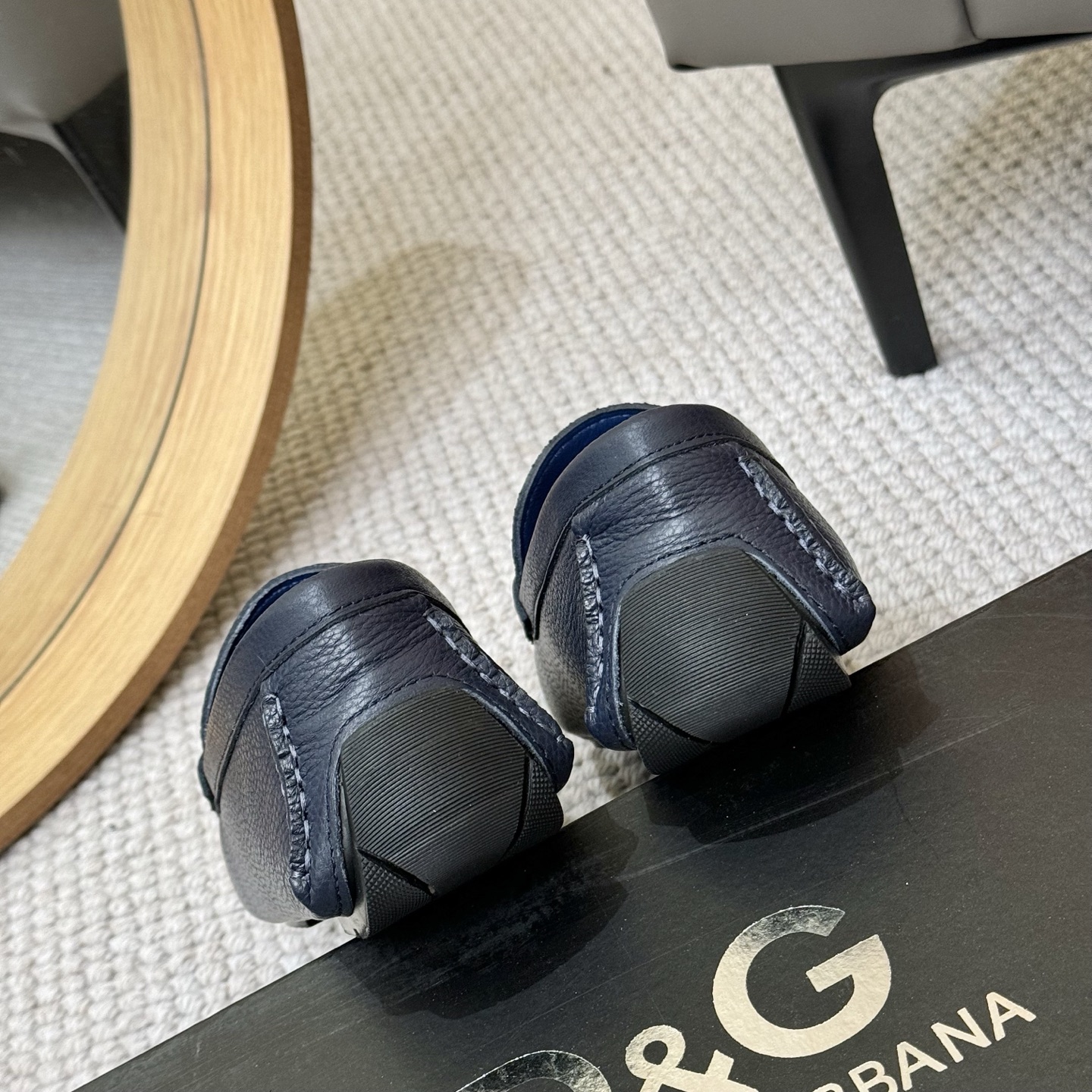 D&G men's leather shoes-78