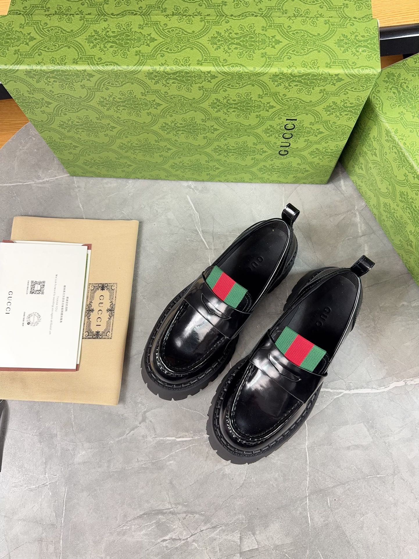 Gucci women's leather shoes-96