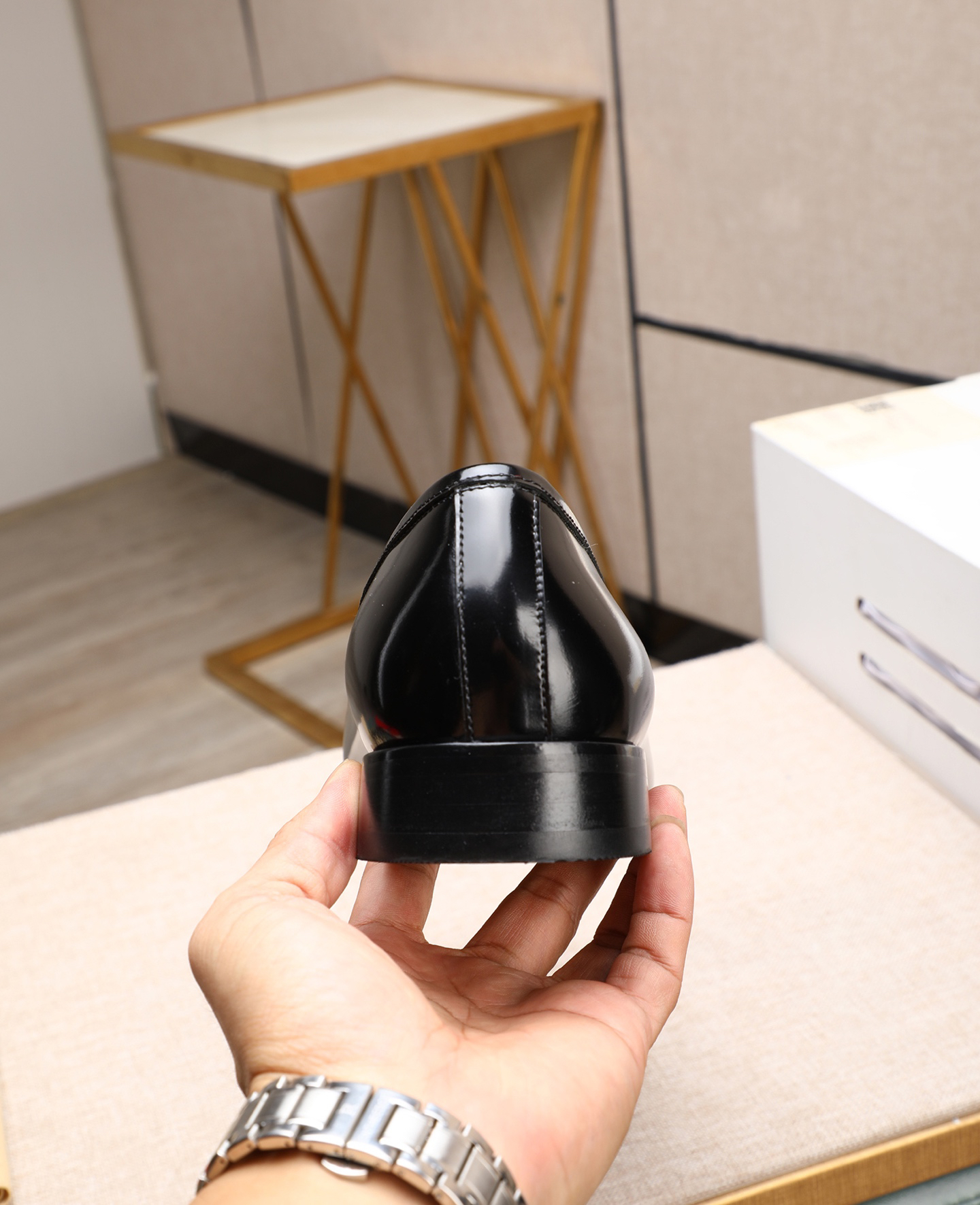 Gucci men's leather shoes-96