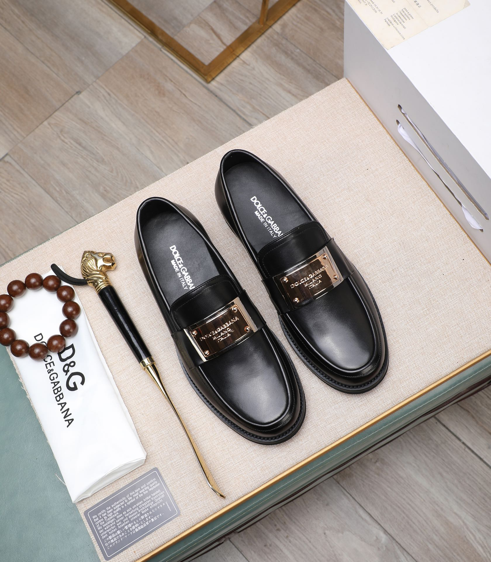 D&G men's leather shoes-7
