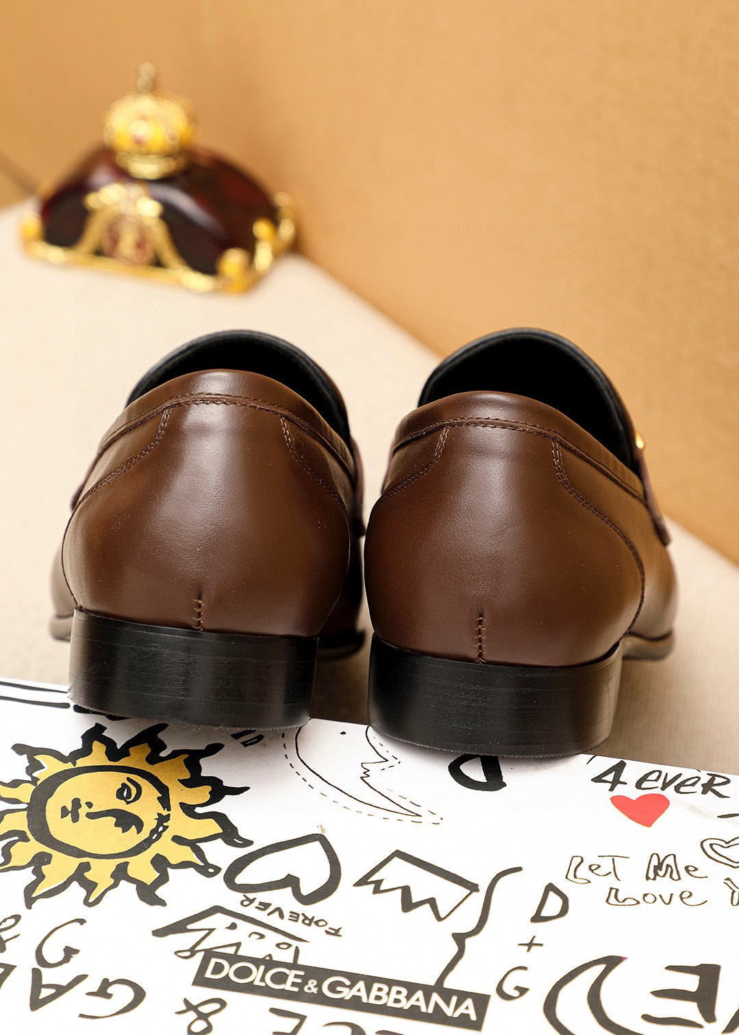 D&G men's leather shoes-48