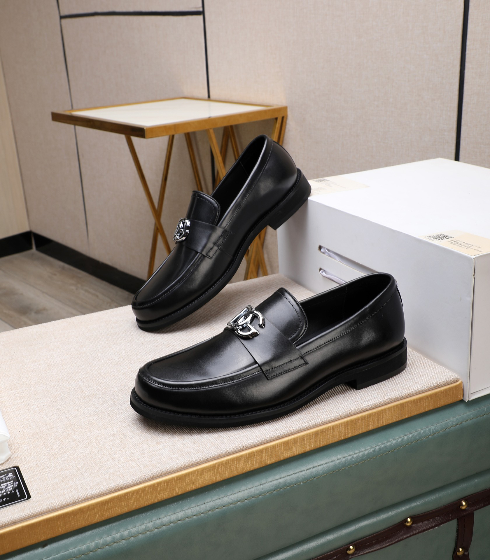 D&G men's leather shoes-8