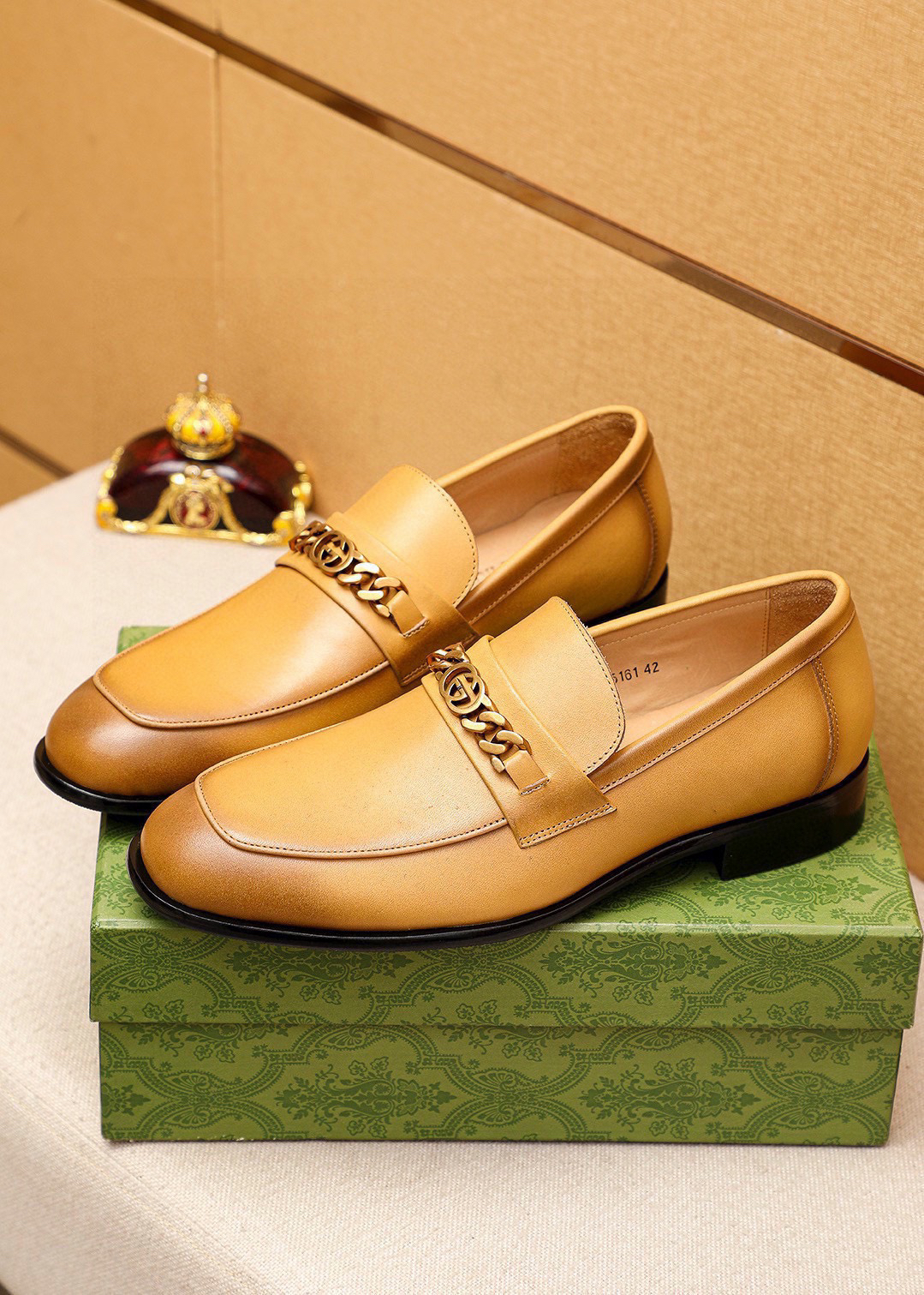 Gucci men's leather shoes-79