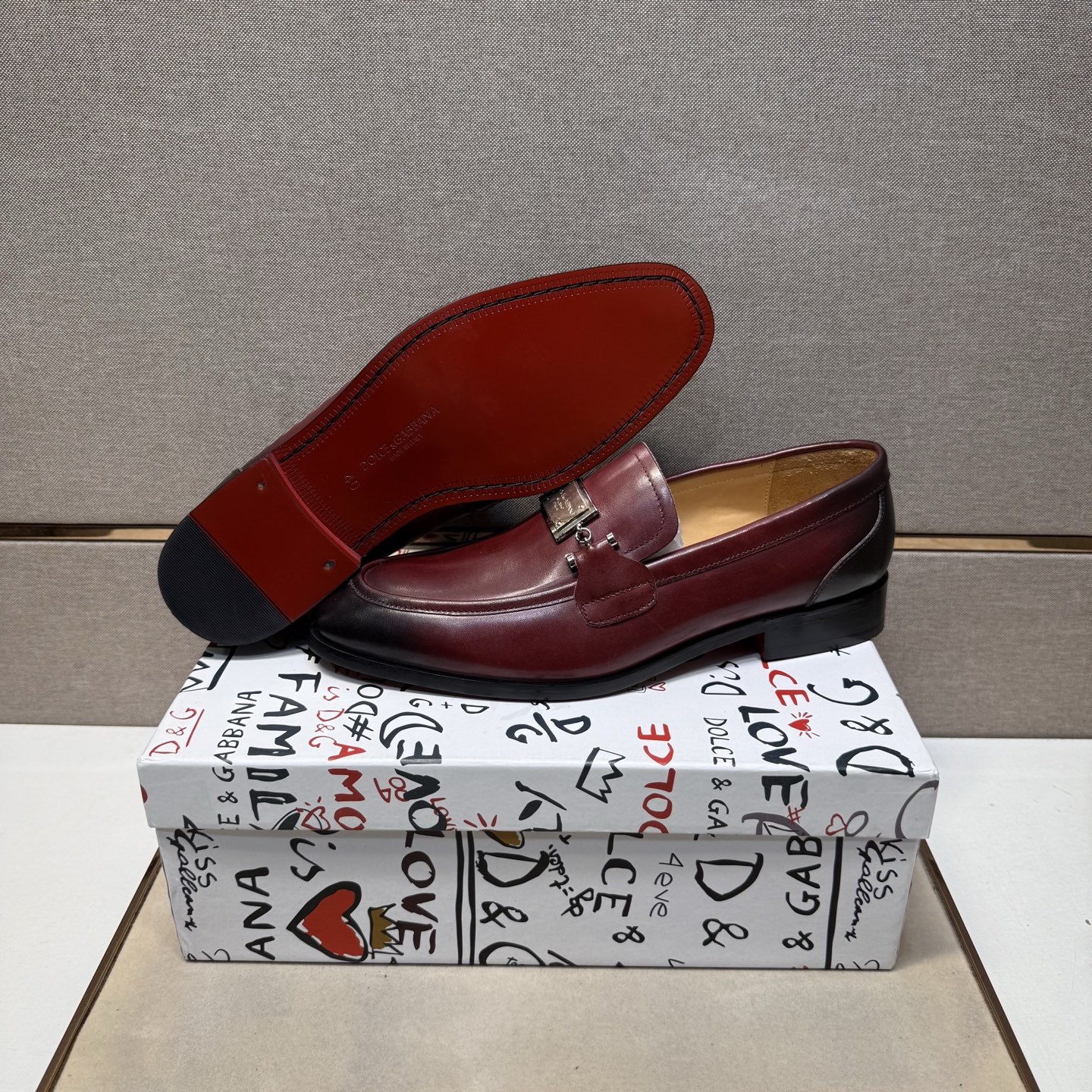 D&G men's leather shoes-40