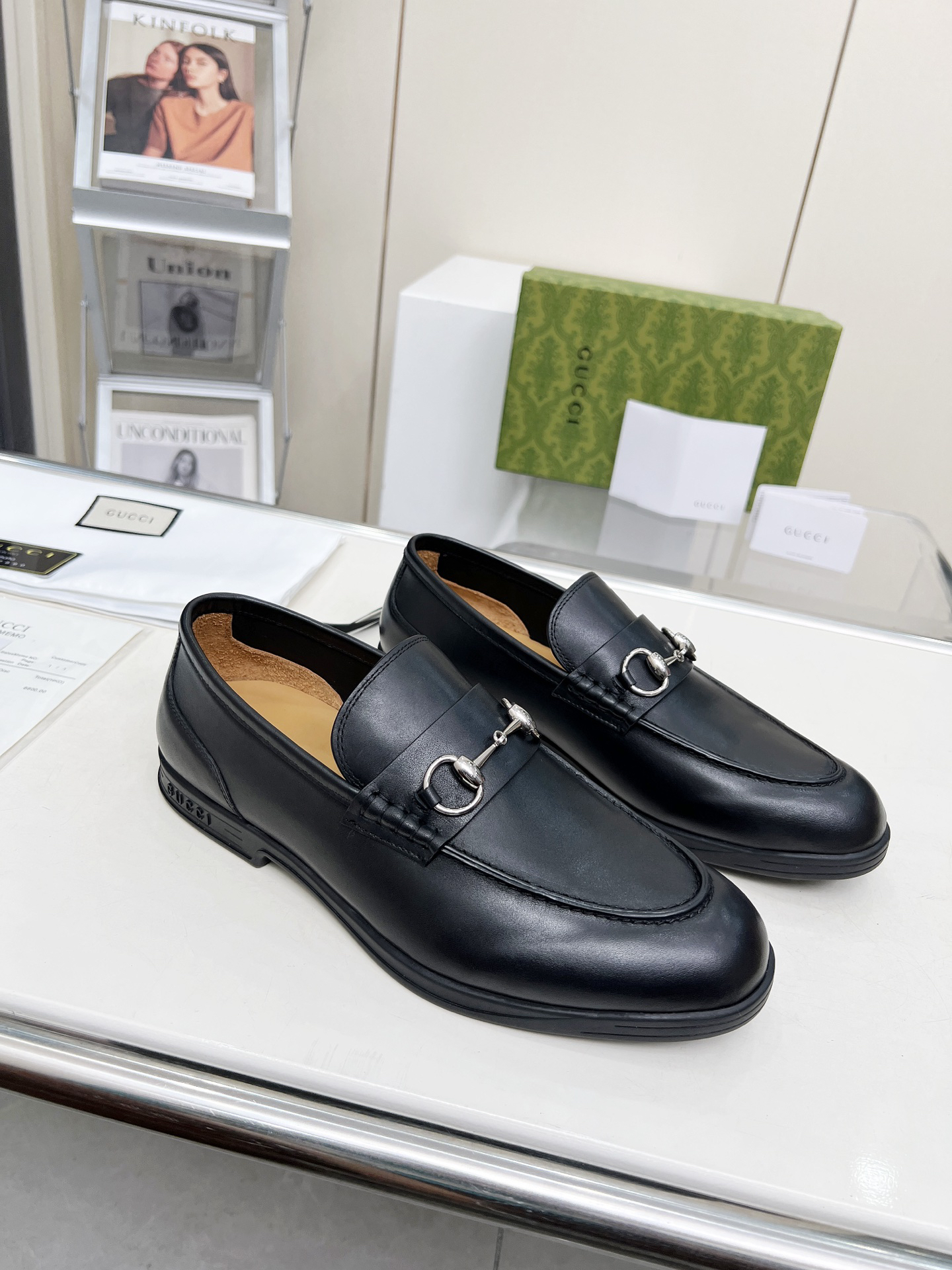 Gucci women's leather shoes-56