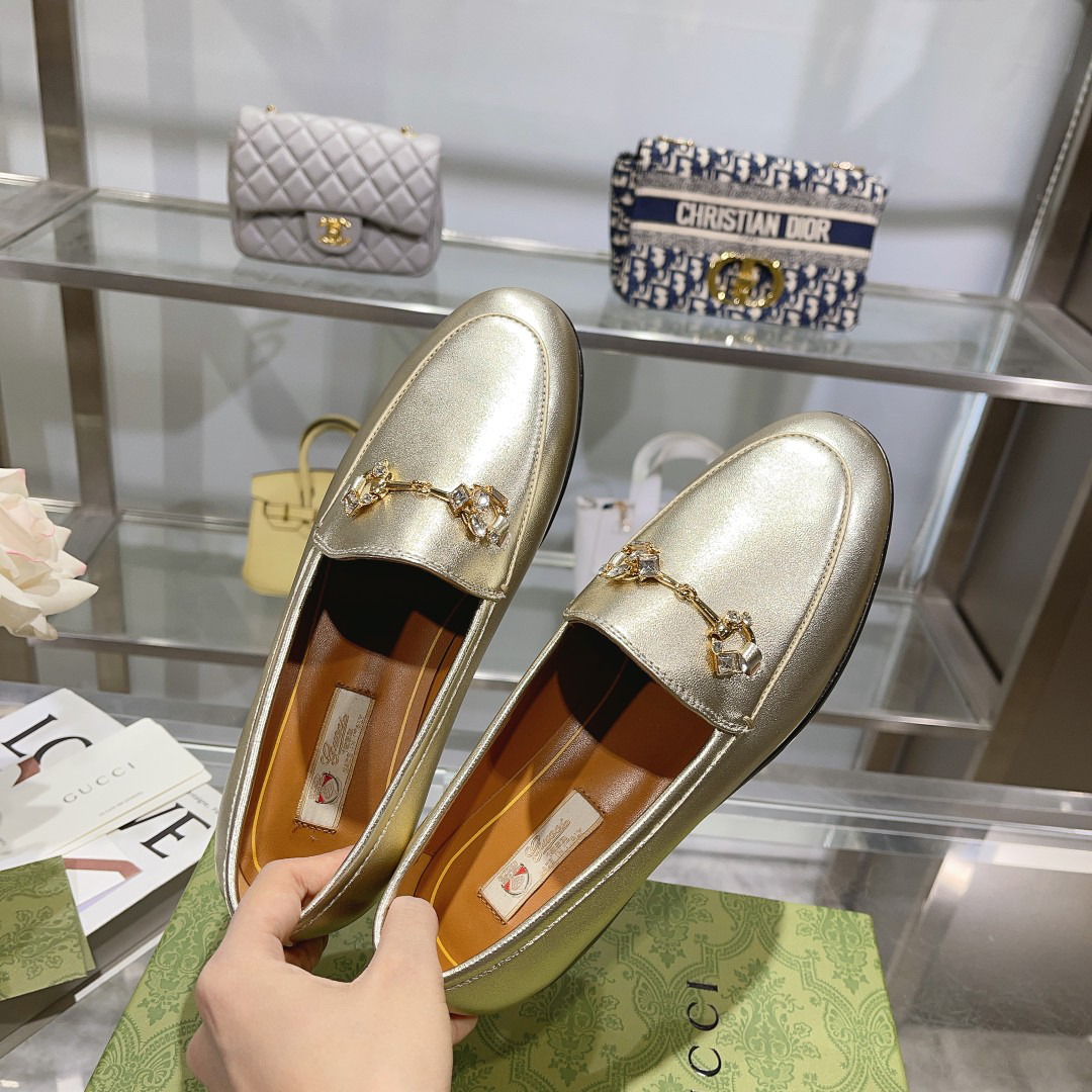 Gucci women's leather shoes-21