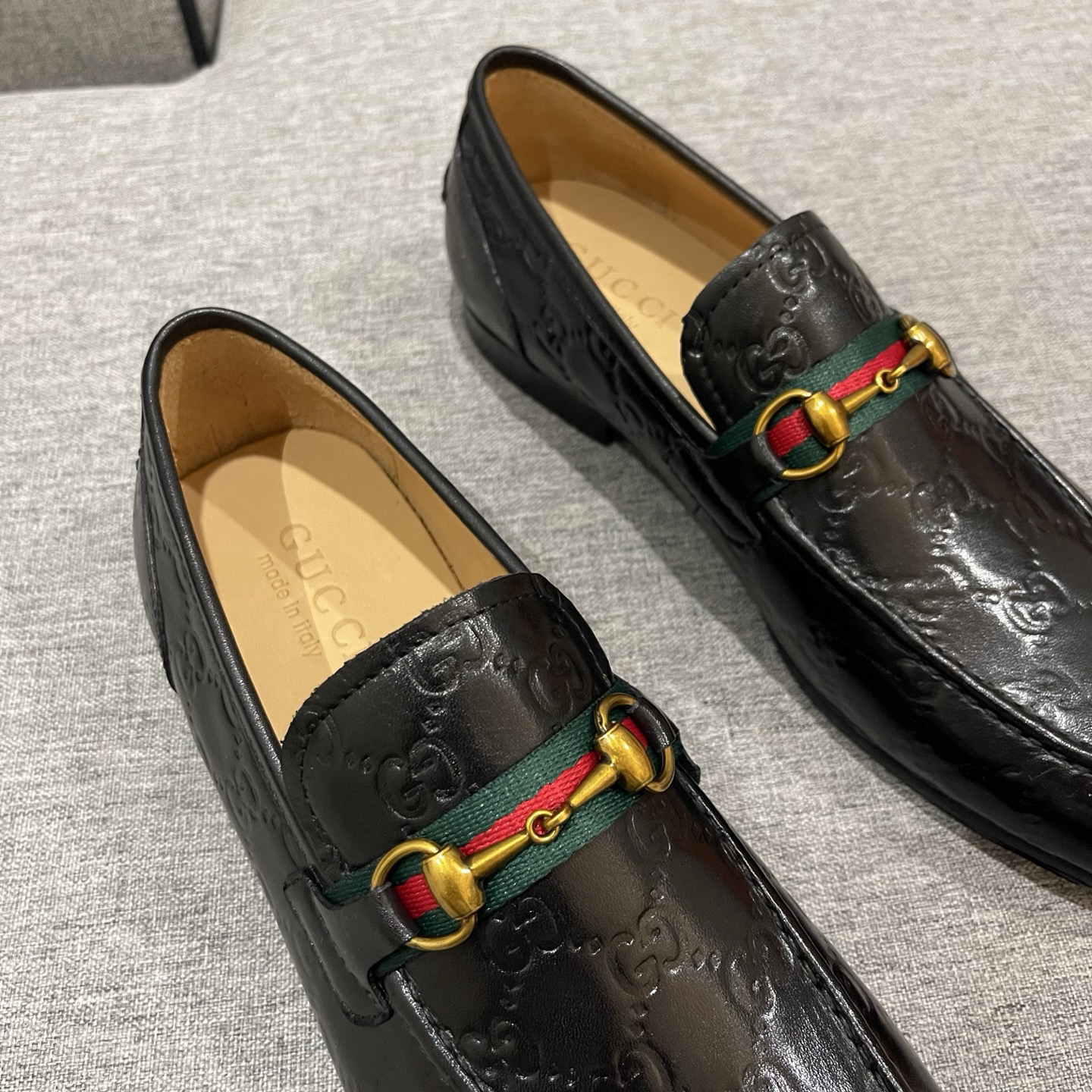 Gucci men's leather shoes-29