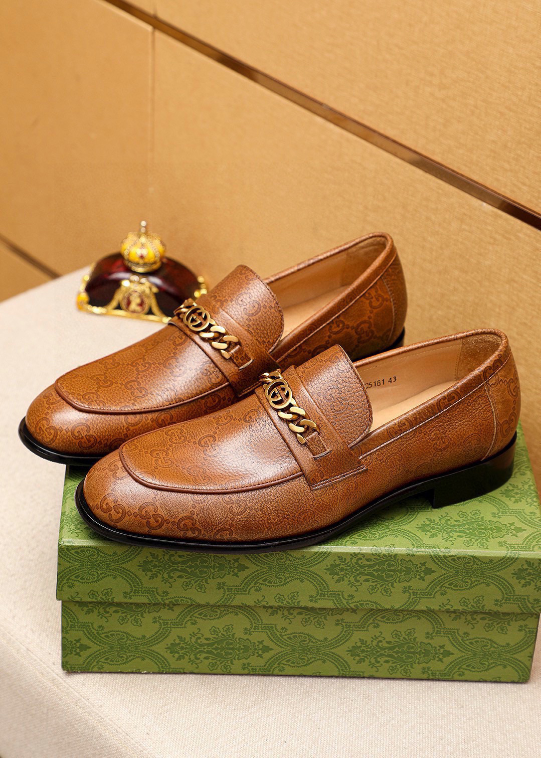 Gucci men's leather shoes-75