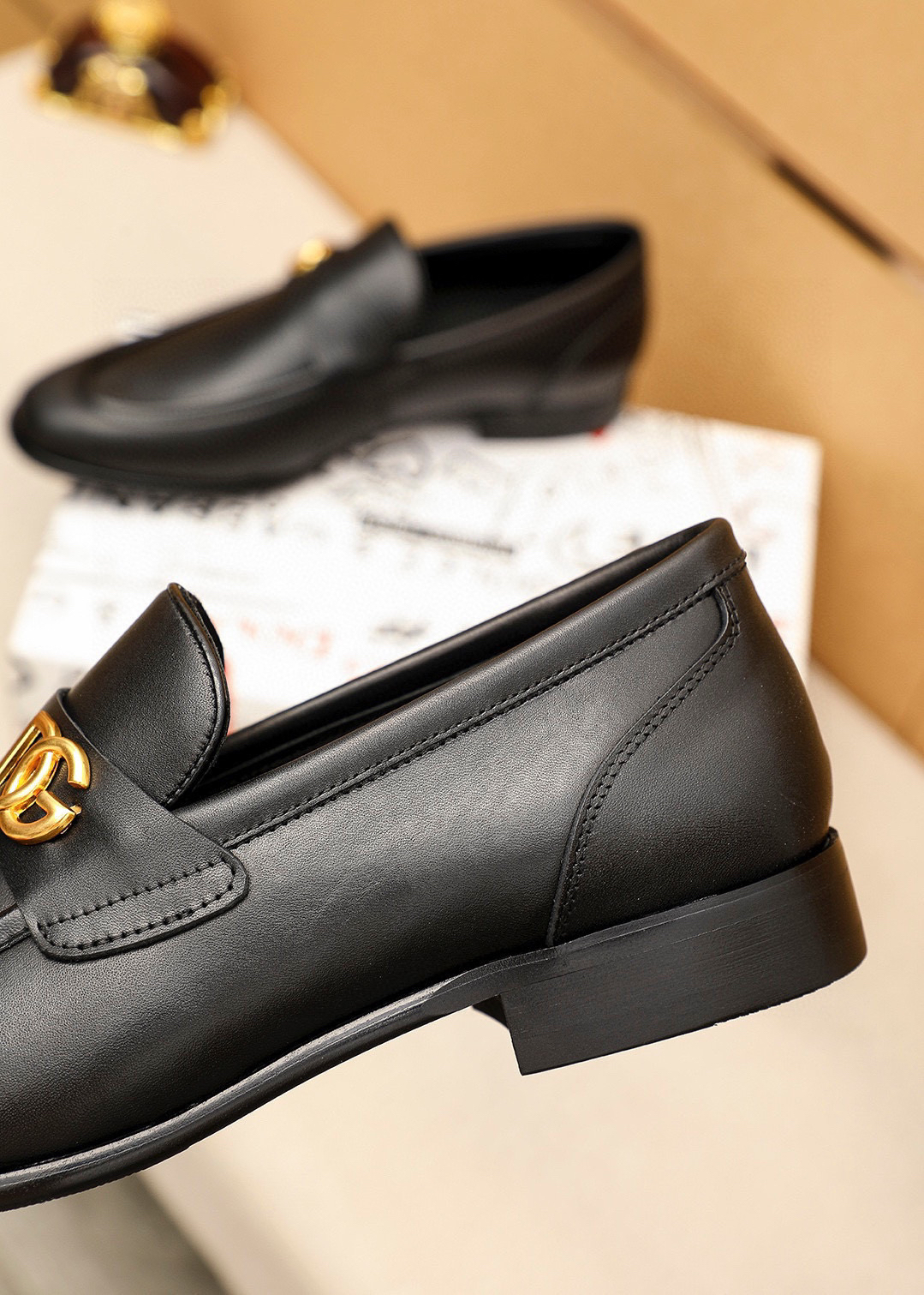 D&G men's leather shoes-47