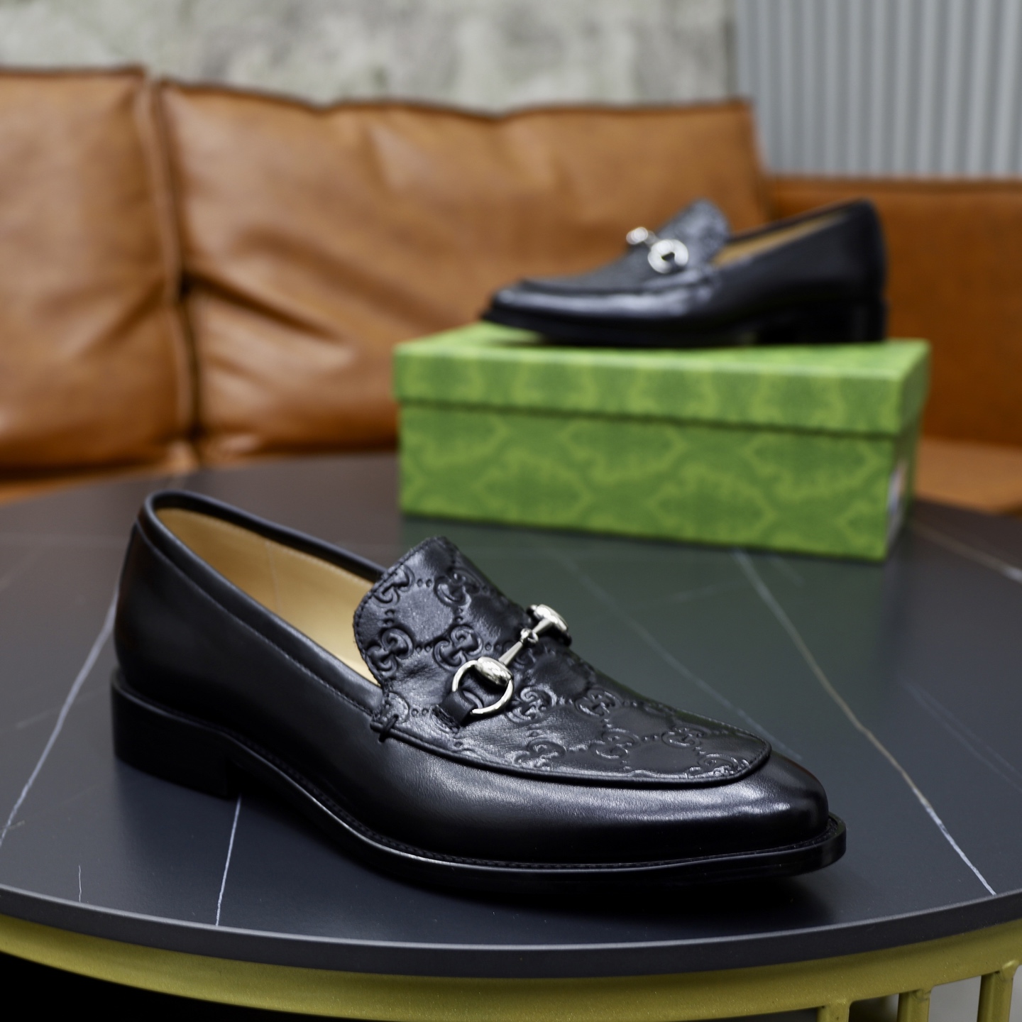 Gucci men's leather shoes-74