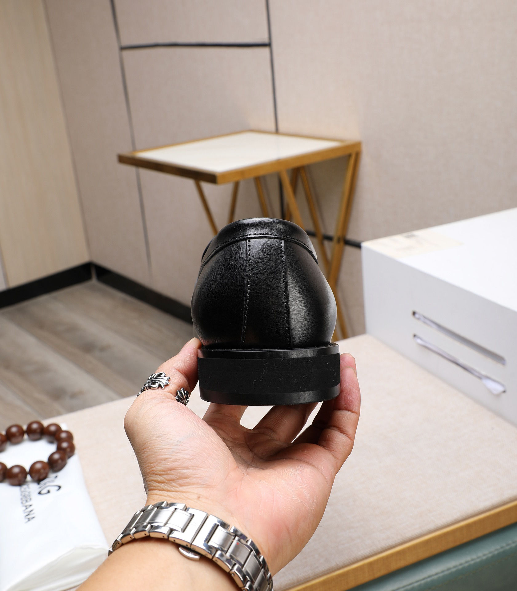 D&G men's leather shoes-8