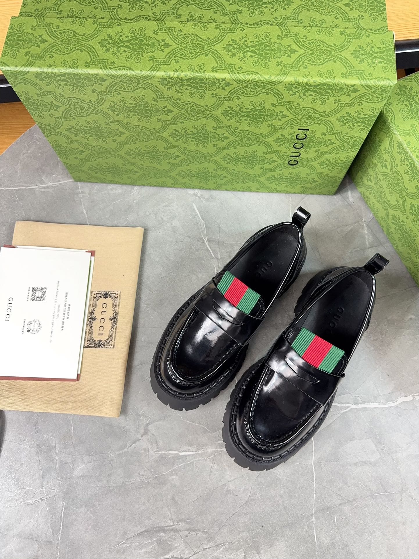 Gucci women's leather shoes-96