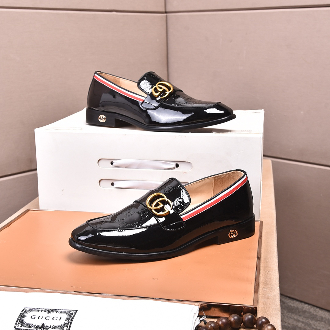 Gucci men's leather shoes-36