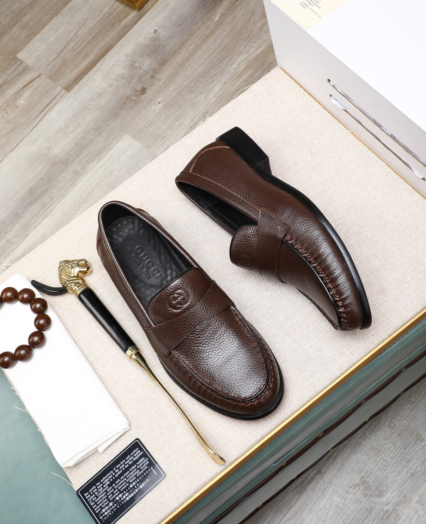 Gucci men's leather shoes-104