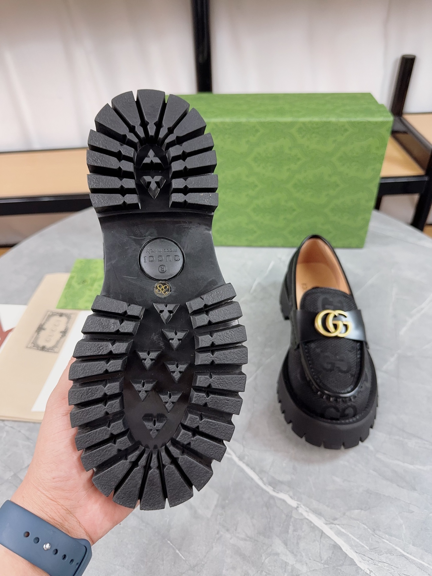 Gucci women's leather shoes-91