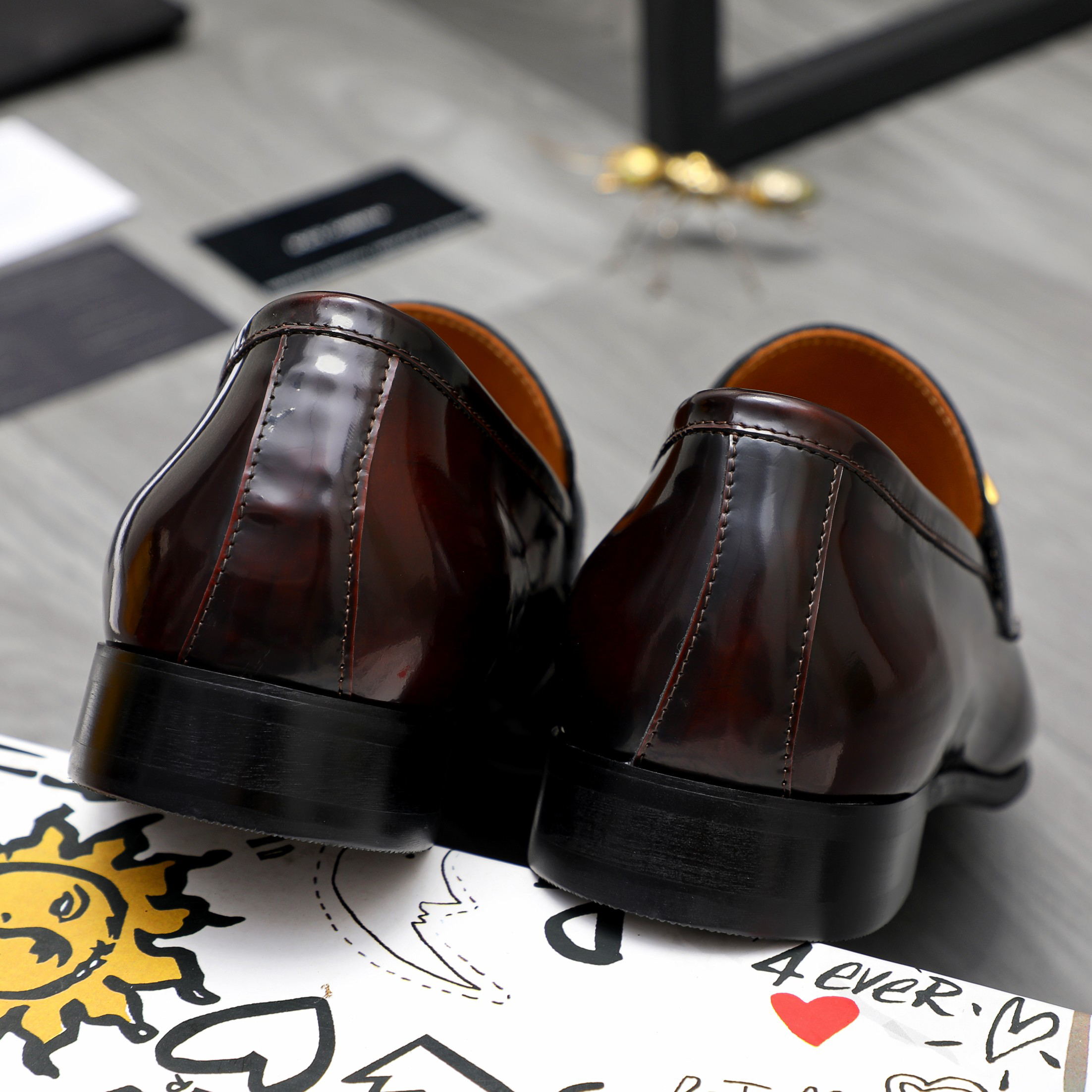 D&G men's leather shoes-59