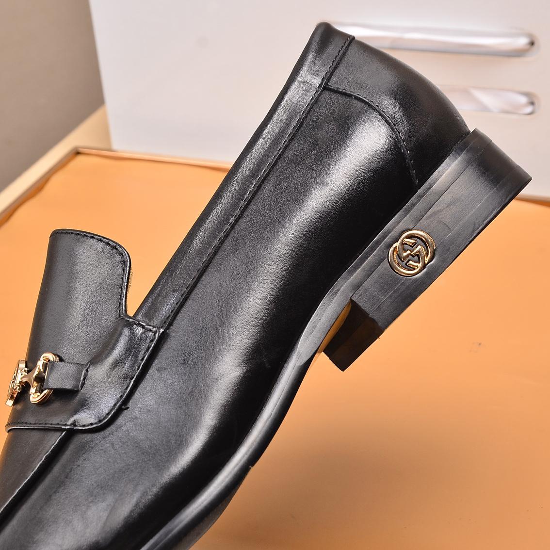 Gucci men's leather shoes-91