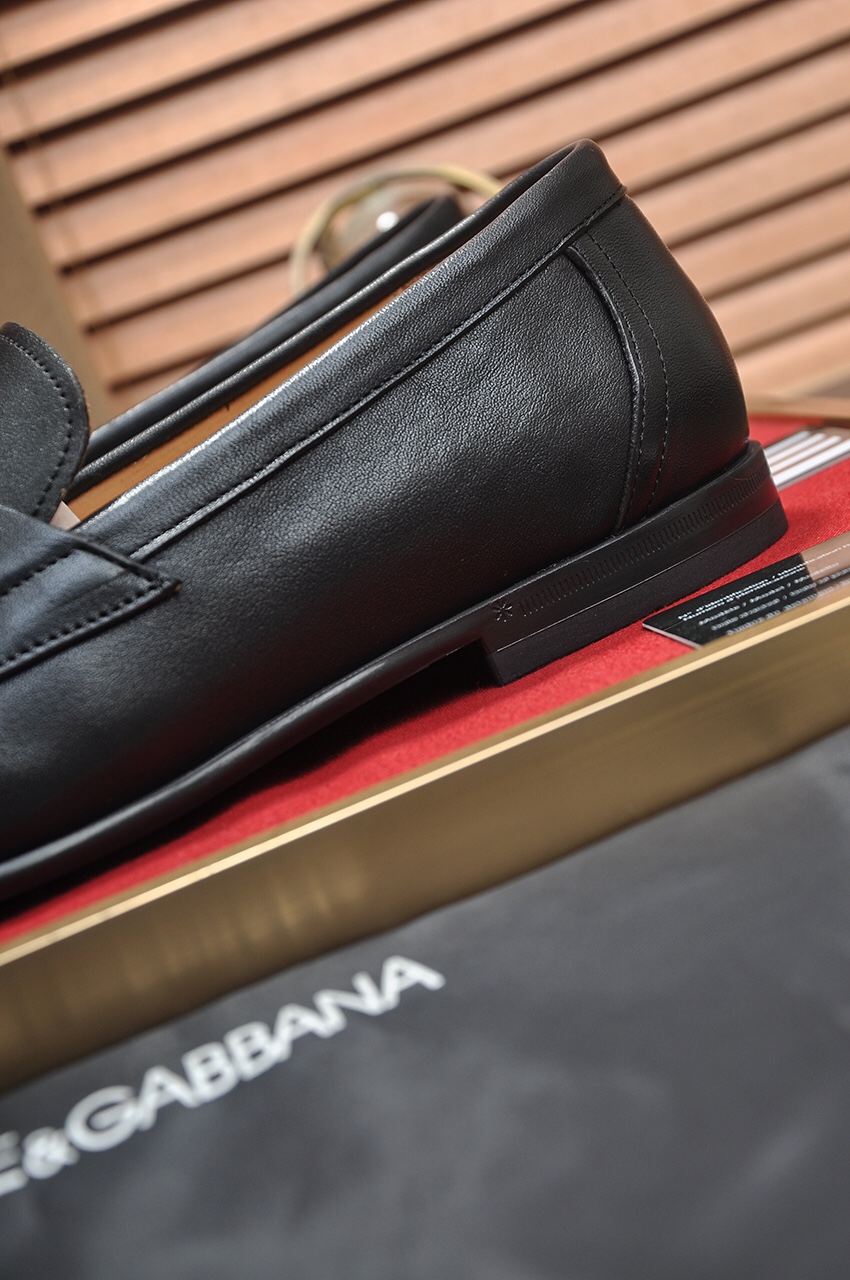 D&G men's leather shoes-3