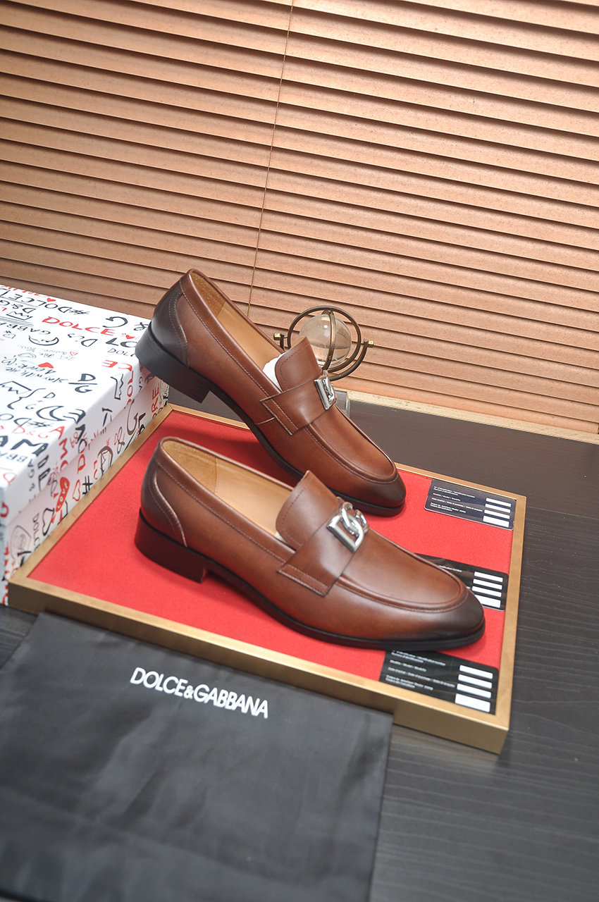 D&G men's leather shoes-34