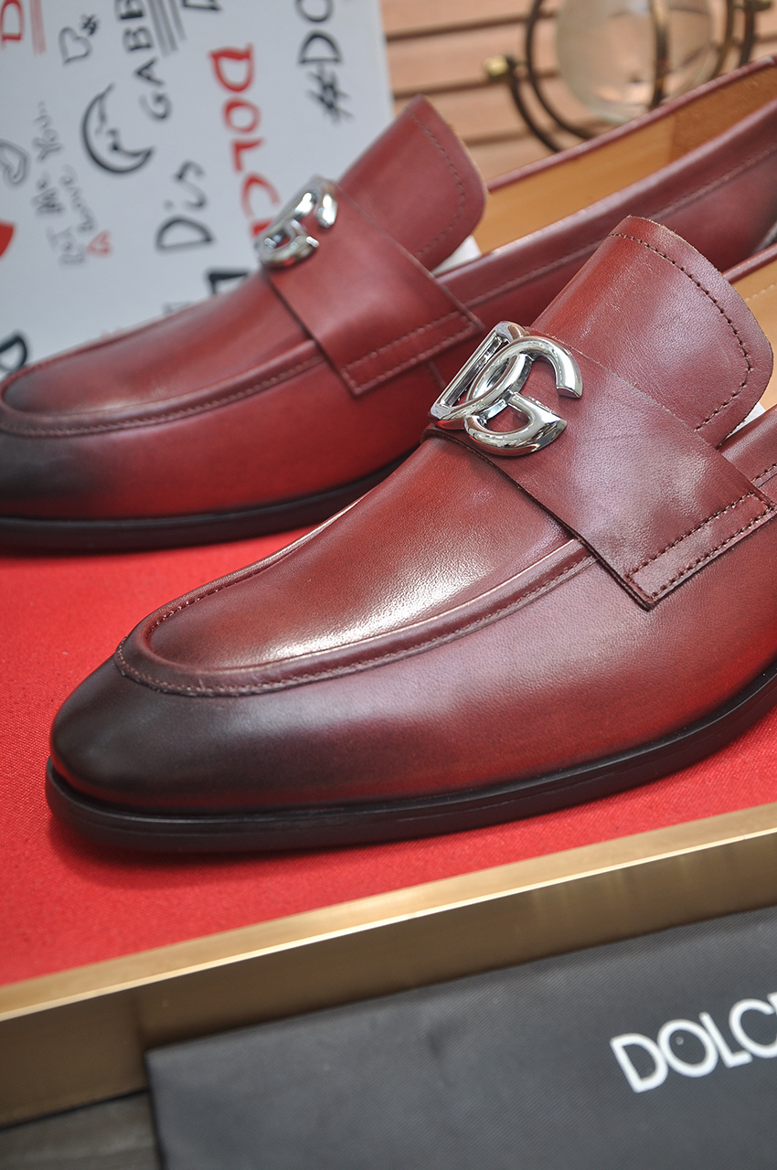 D&G men's leather shoes-23
