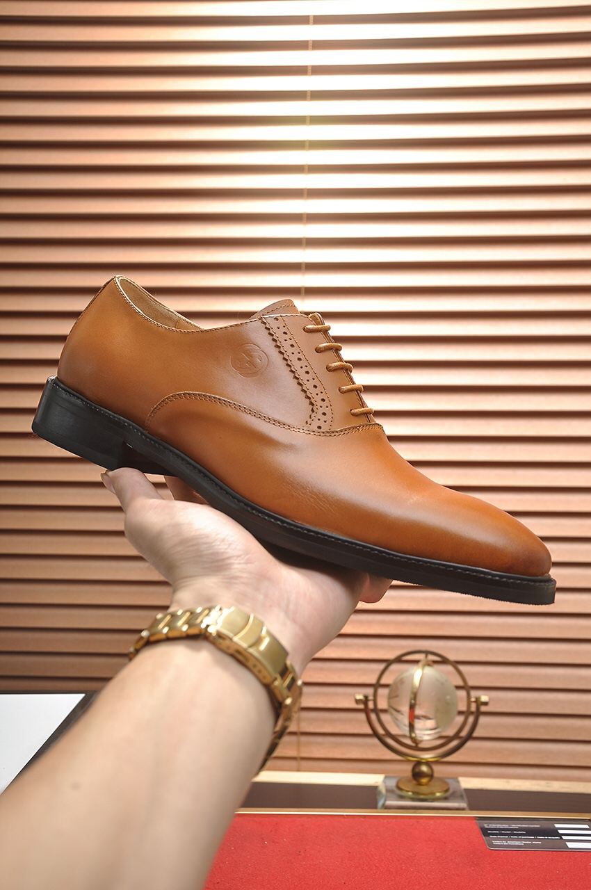 Gucci men's leather shoes-60