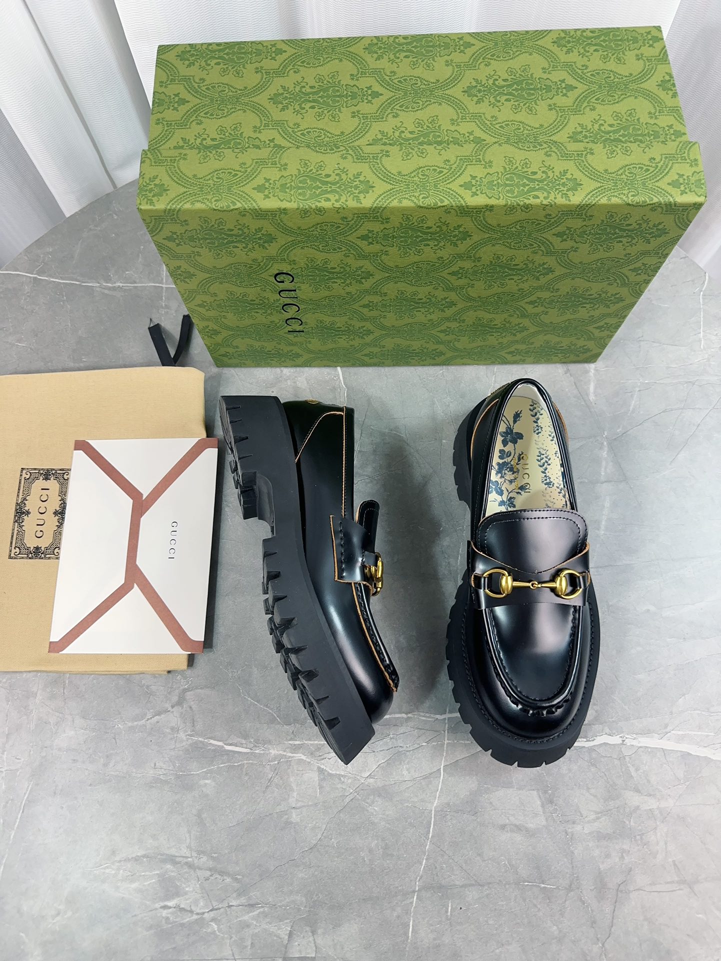 Gucci women's leather shoes-66