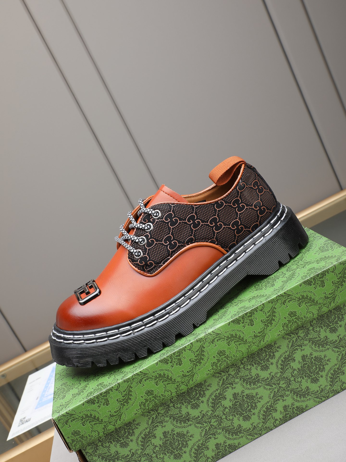 Gucci men's leather shoes-50