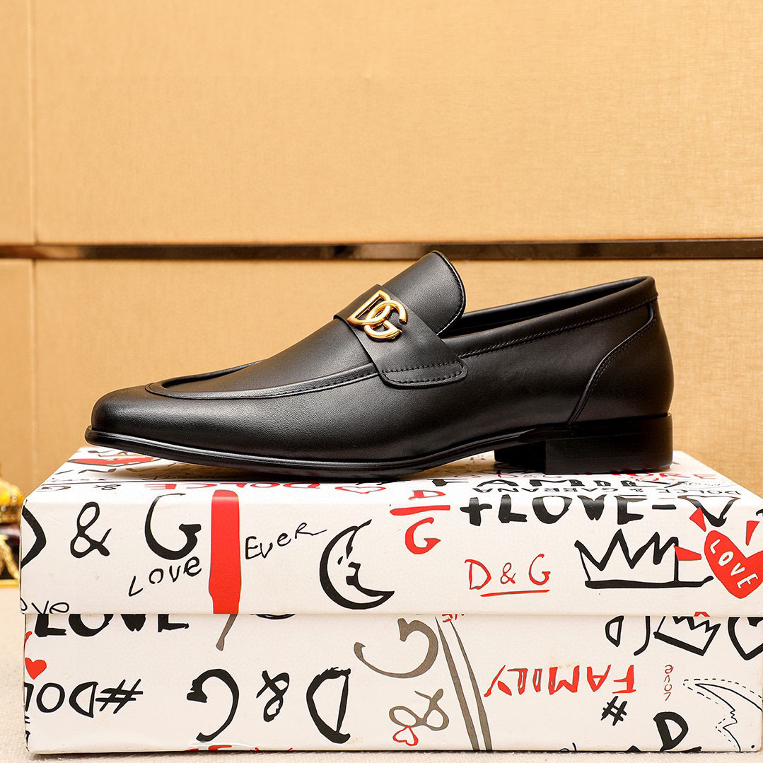 D&G men's leather shoes-47