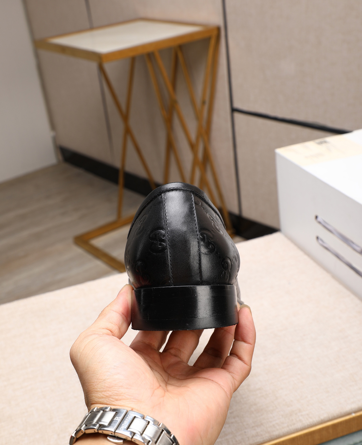 Gucci men's leather shoes-97