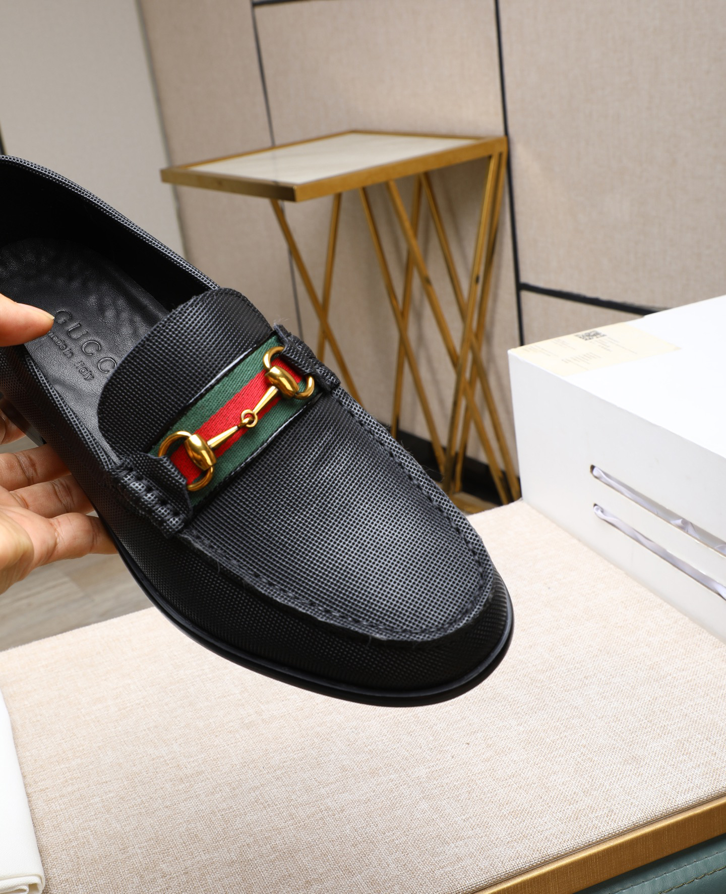 Gucci men's leather shoes-101