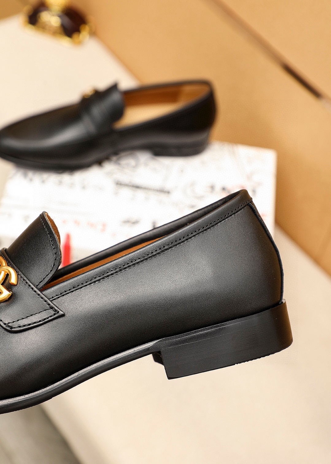 D&G men's leather shoes-53