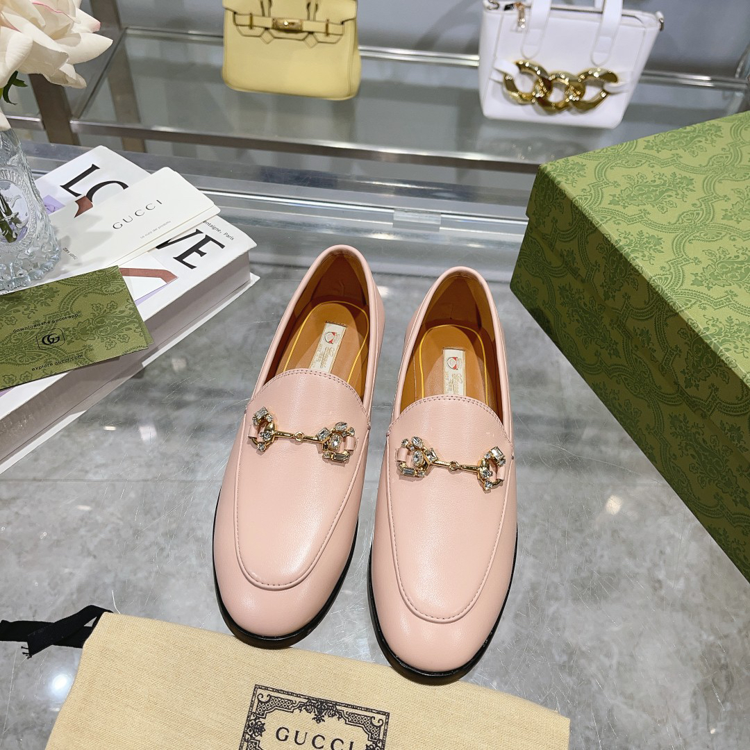Gucci women's leather shoes-22