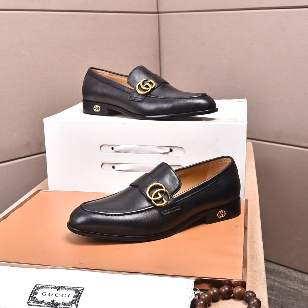 Gucci men's leather shoes-40