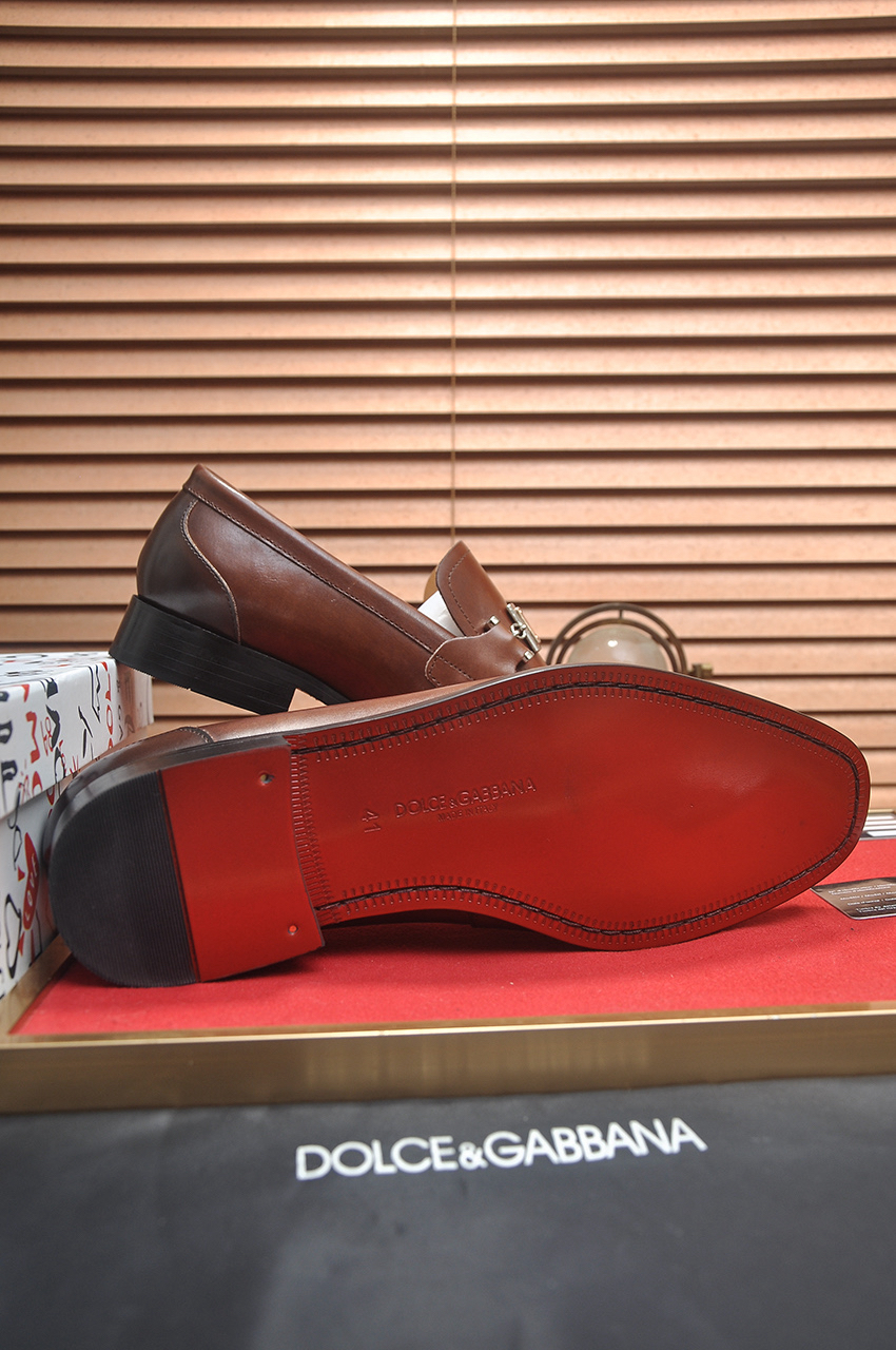 D&G men's leather shoes-82